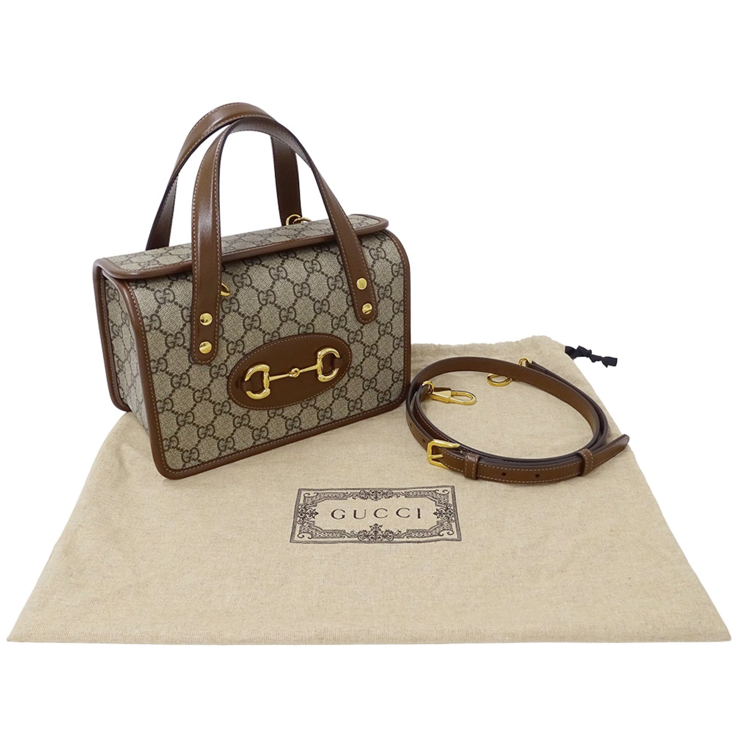 Gucci 1955 Gg Supreme Horsebit Bag