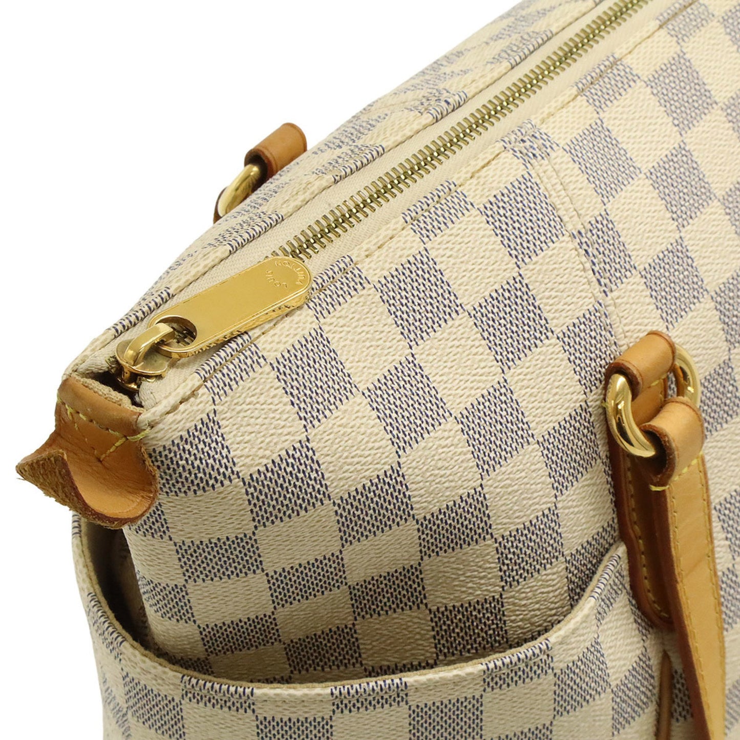 Louis Vuitton Damier Azur Totally Mm Tote Bag Shoulder N51262