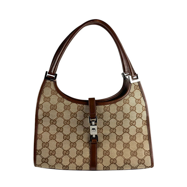 Gucci Jackie Shoulder Bag In Gg Canvas And Leather
