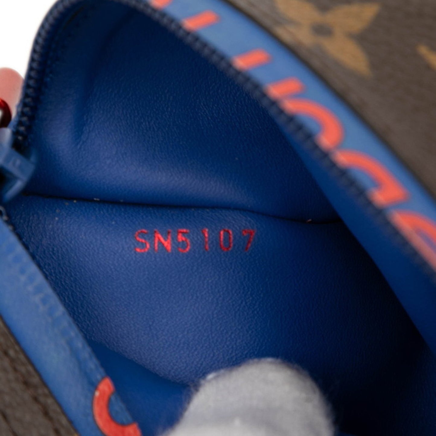 Louis Vuitton Monogram Pacific Ribbon Pouch Clutch Bag M63045 Brown Leather