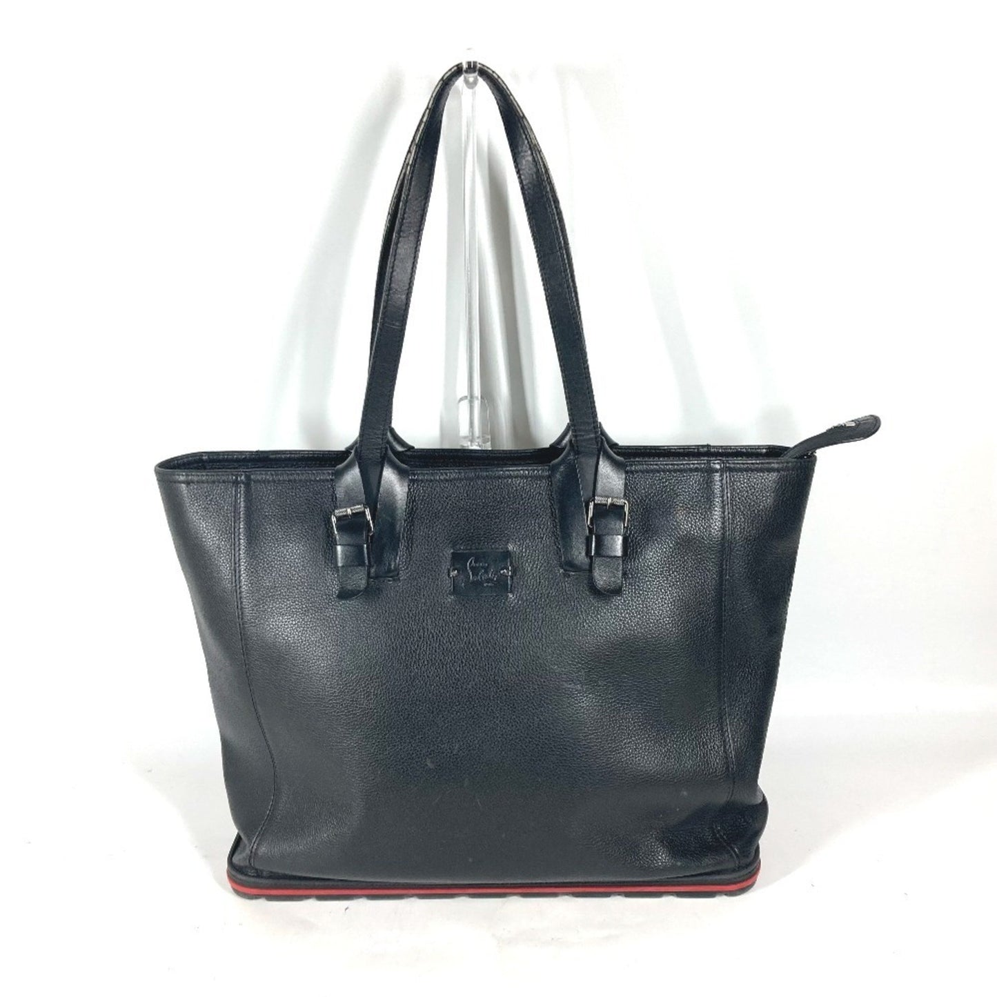Christian Louboutin Cabiker Small Badge Shoulder Bag Tote Leather