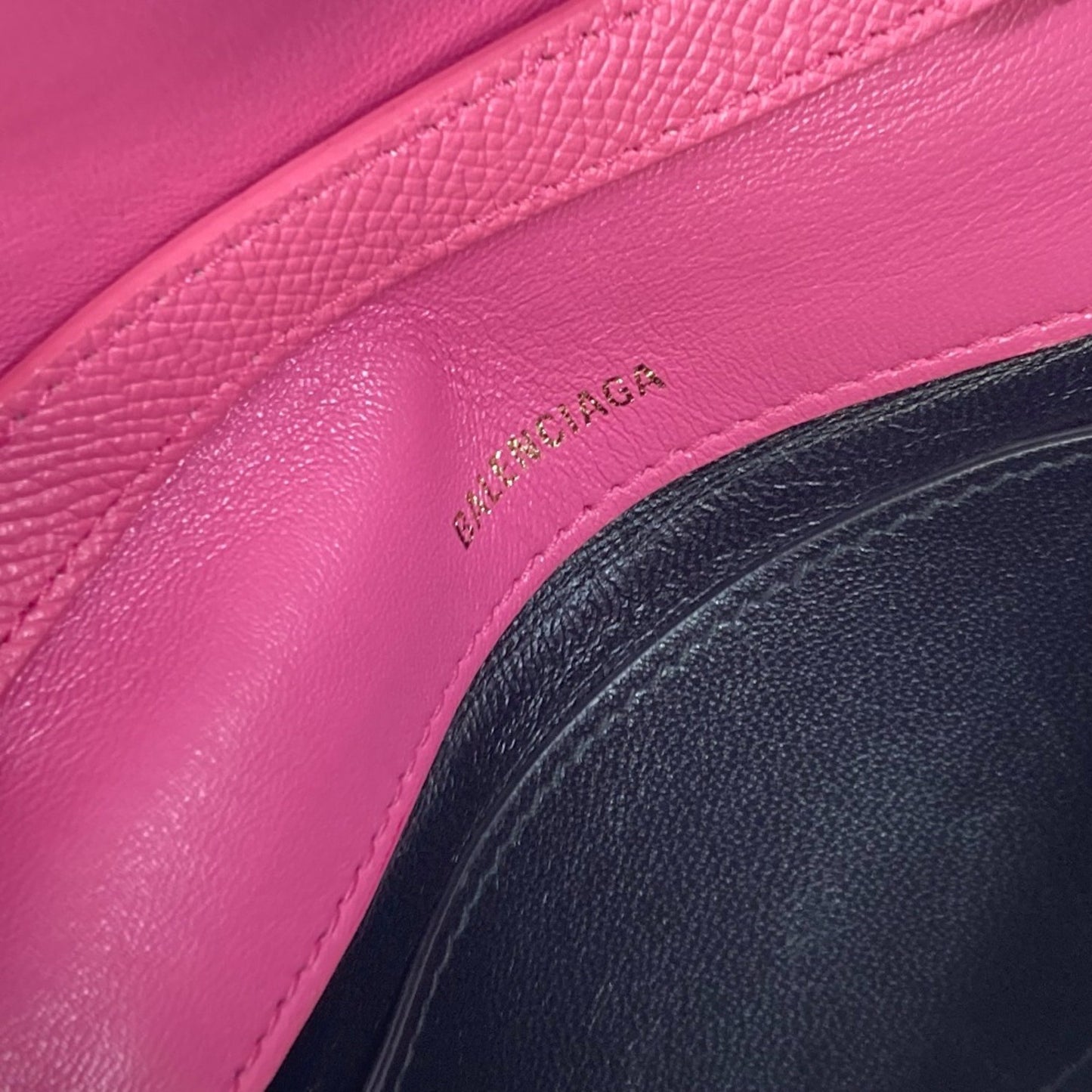 Balenciaga 550639 Pochette Crossbody Bag Shoulder Bag Pink Black