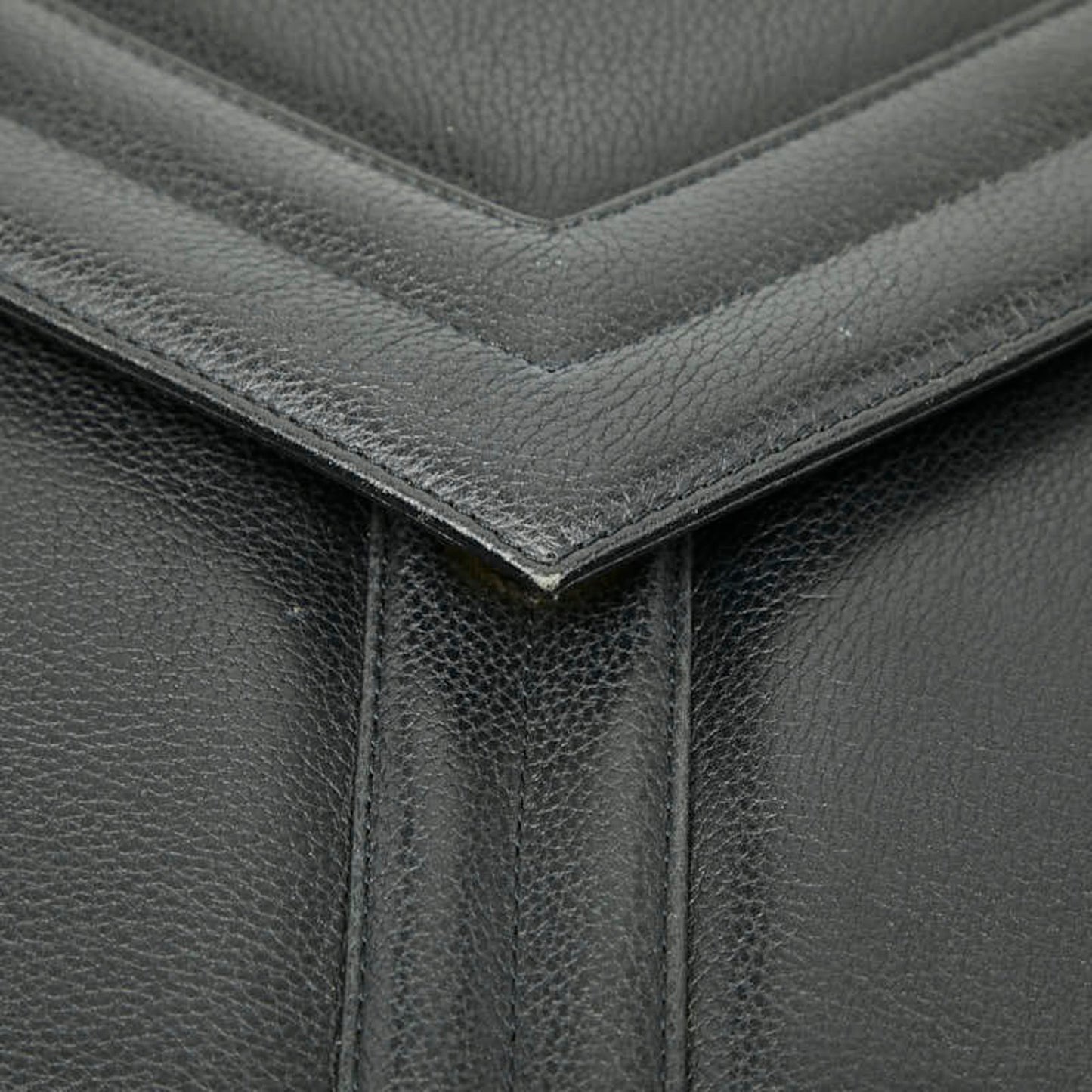 Saint Laurent Second Bag Clutch Black Leather