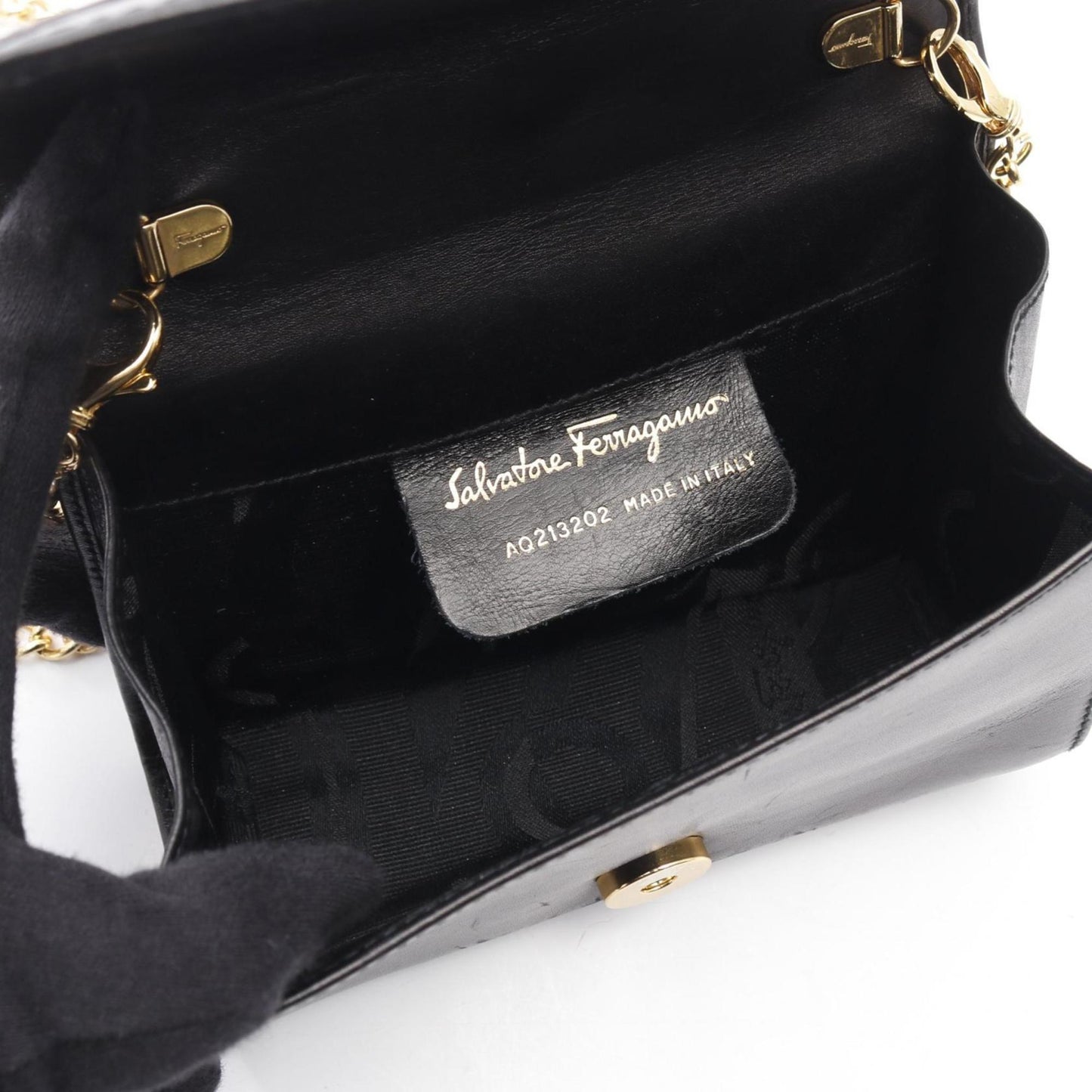 Salvatore Ferragamo Gancini Leather Shoulder Bag For Women