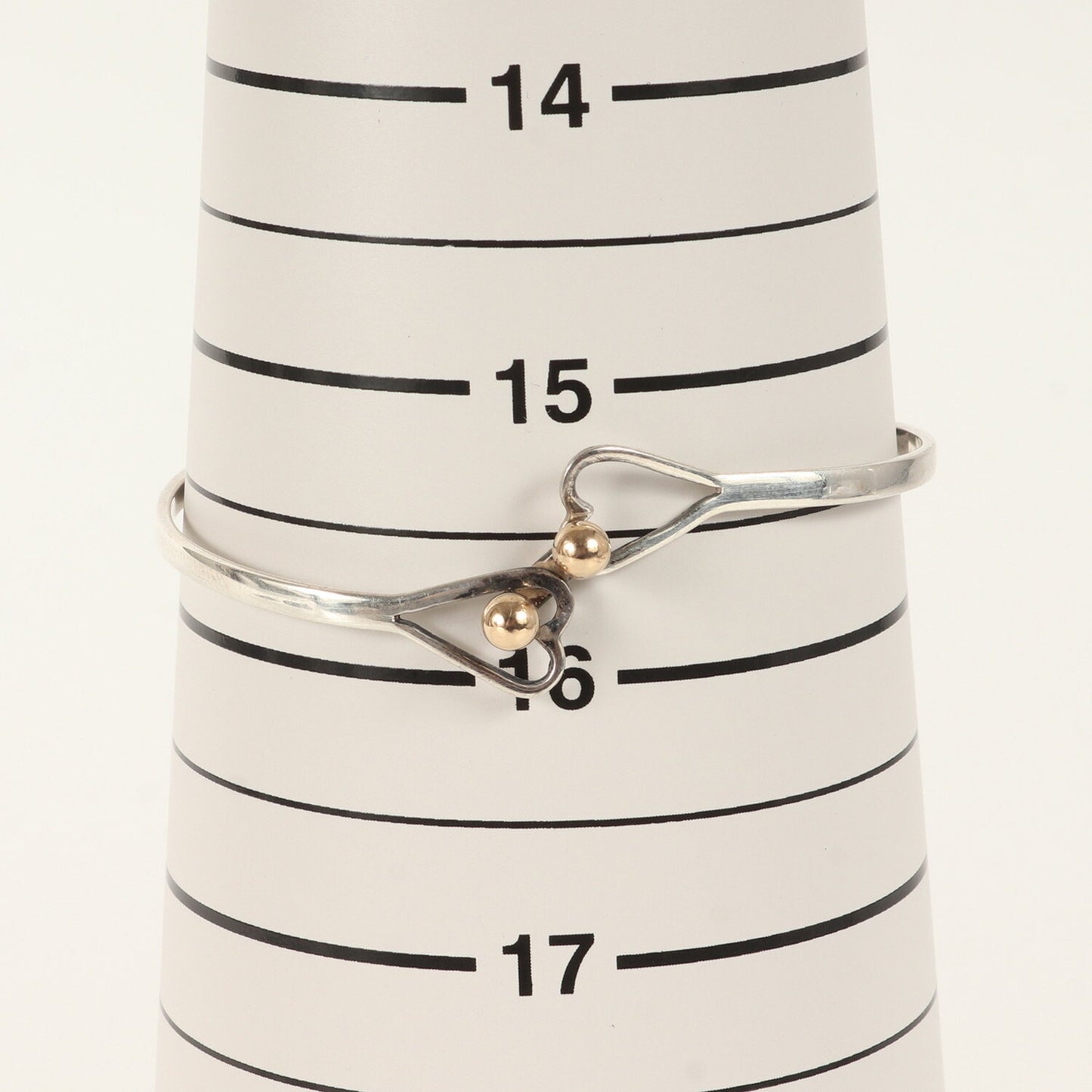 Tiffany&Co. Tiffany Heart Hook & Eye Bracelet Silver Ag925 K14