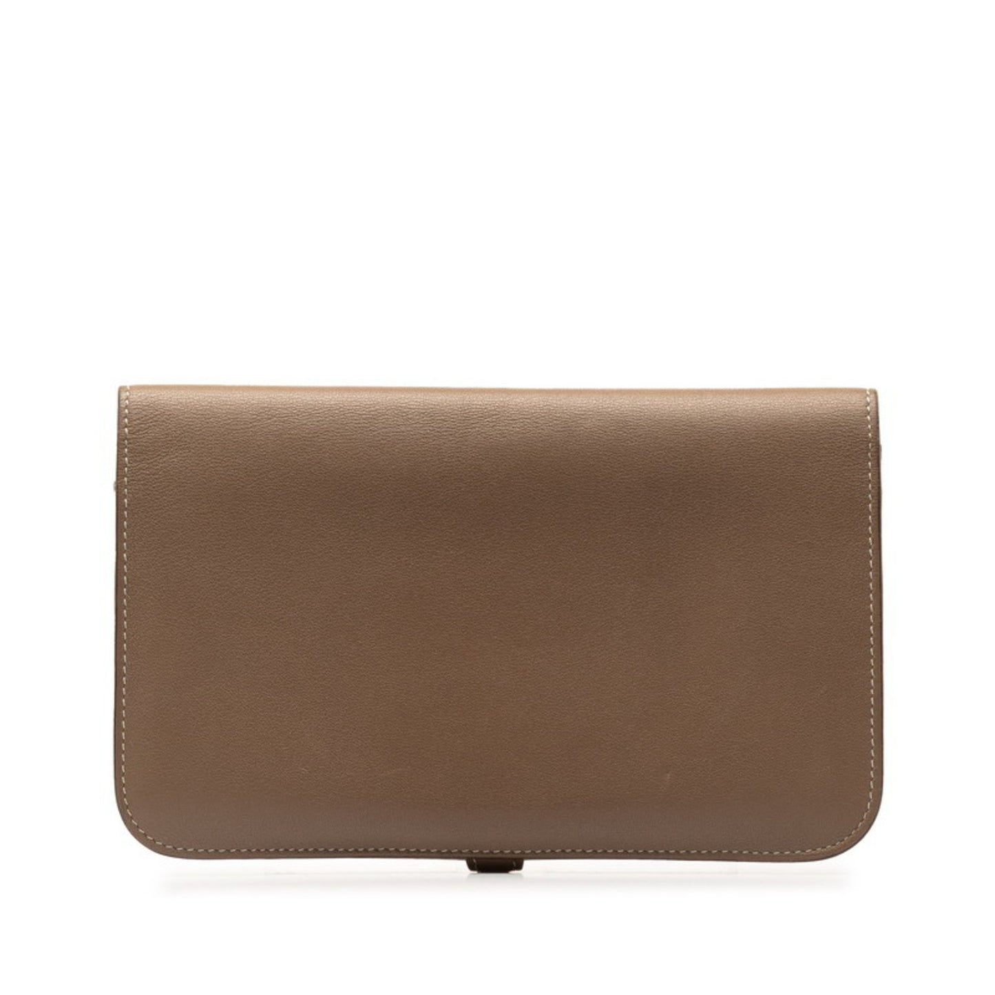 Hermes Dogon Gm Long Wallet Etoupe Silver Swift