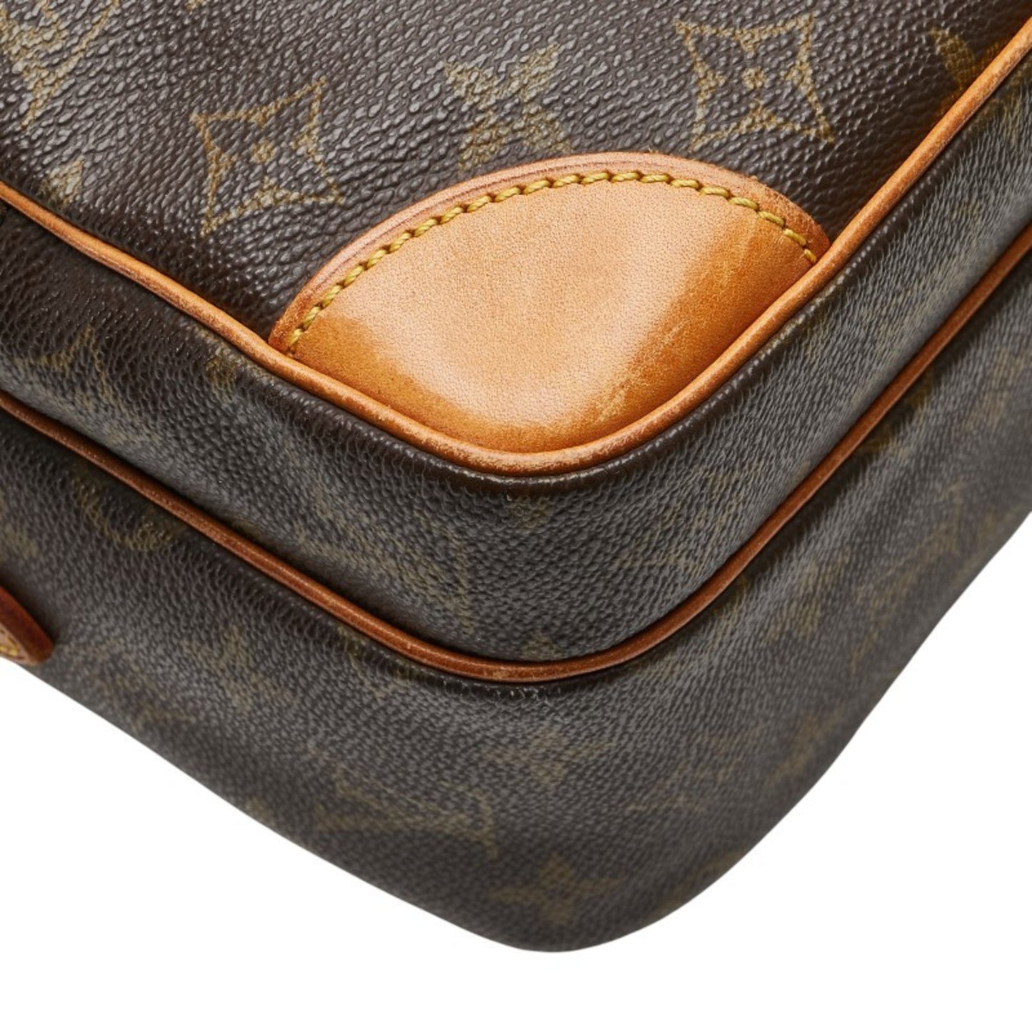 Louis Vuitton Monogram Nile Shoulder Bag M45244 Brown Pvc Leather