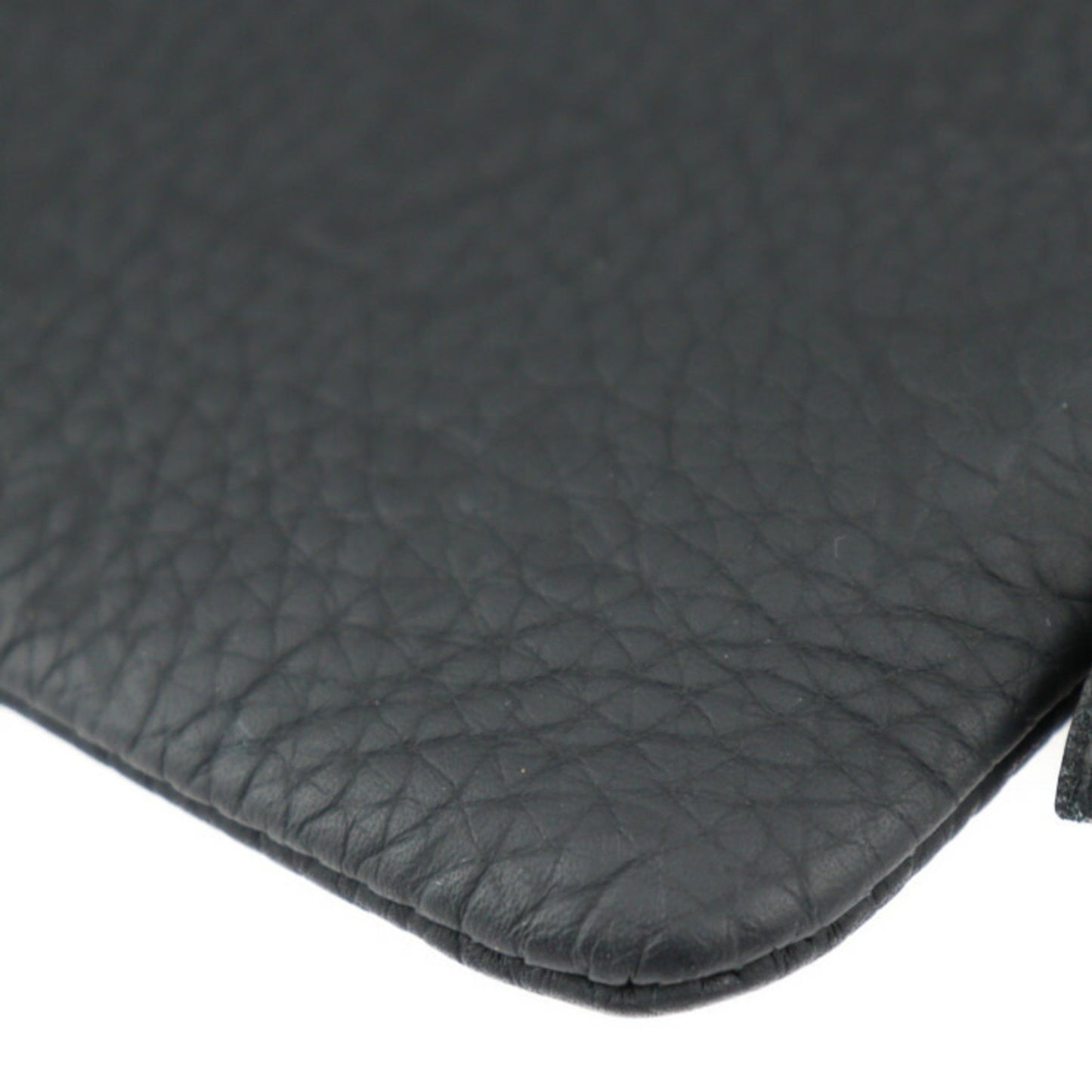 Louis Vuitton Etuit Voyage Second Bag M59479 Taurillon Leather Black Clutch Pouch Monogram L-Shaped