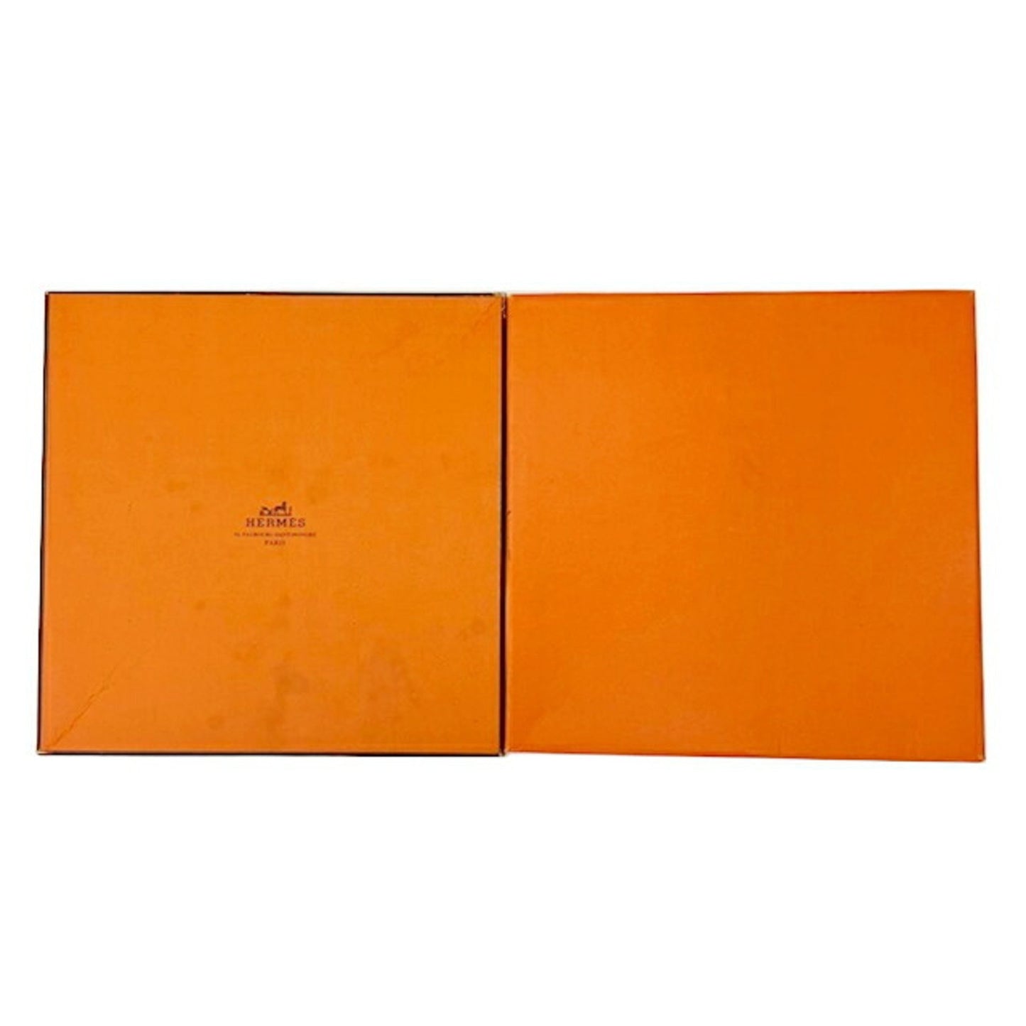 Hermes Hermes Carr 90 Scarf/Muffler Latlantide 100% Silk Orange