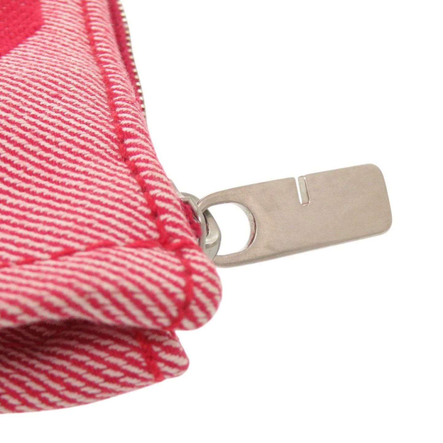 Like New Burberry 8082221 Canvas Red Clutch Bag Pouch 1002 Burberry