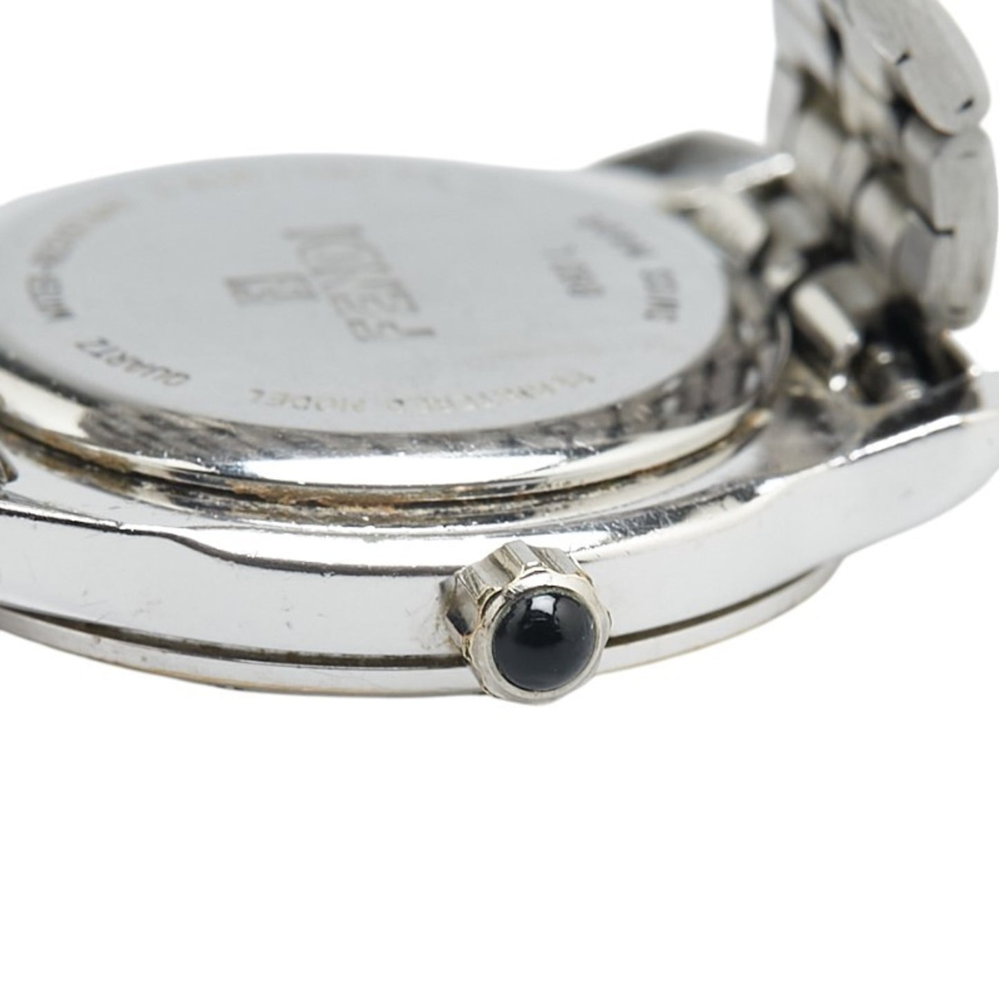 Fendi 860L Quartz Watch With Black Dial And Stainless Steel