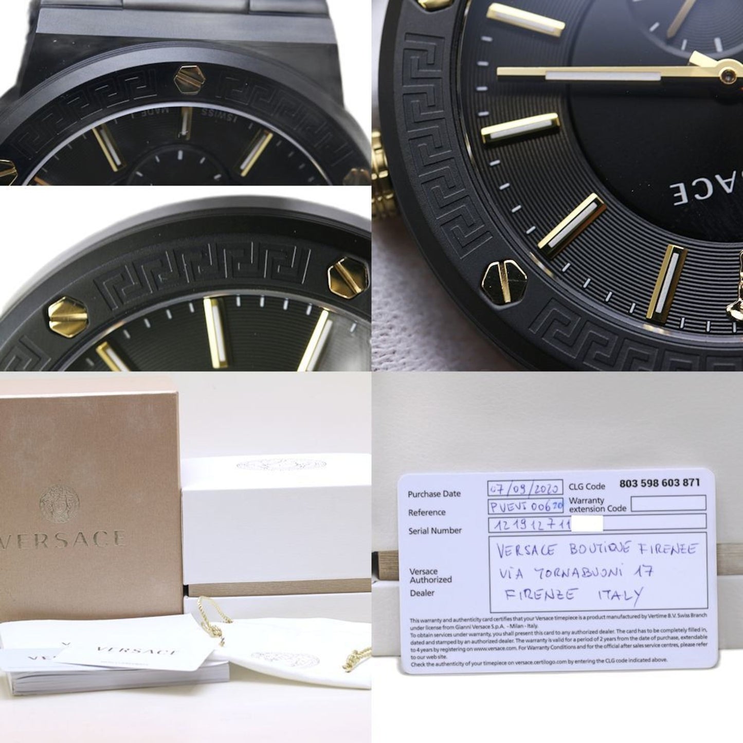 Versace Sporty Greca Vevi00620 Stainless Steel (Pvd Coated)
