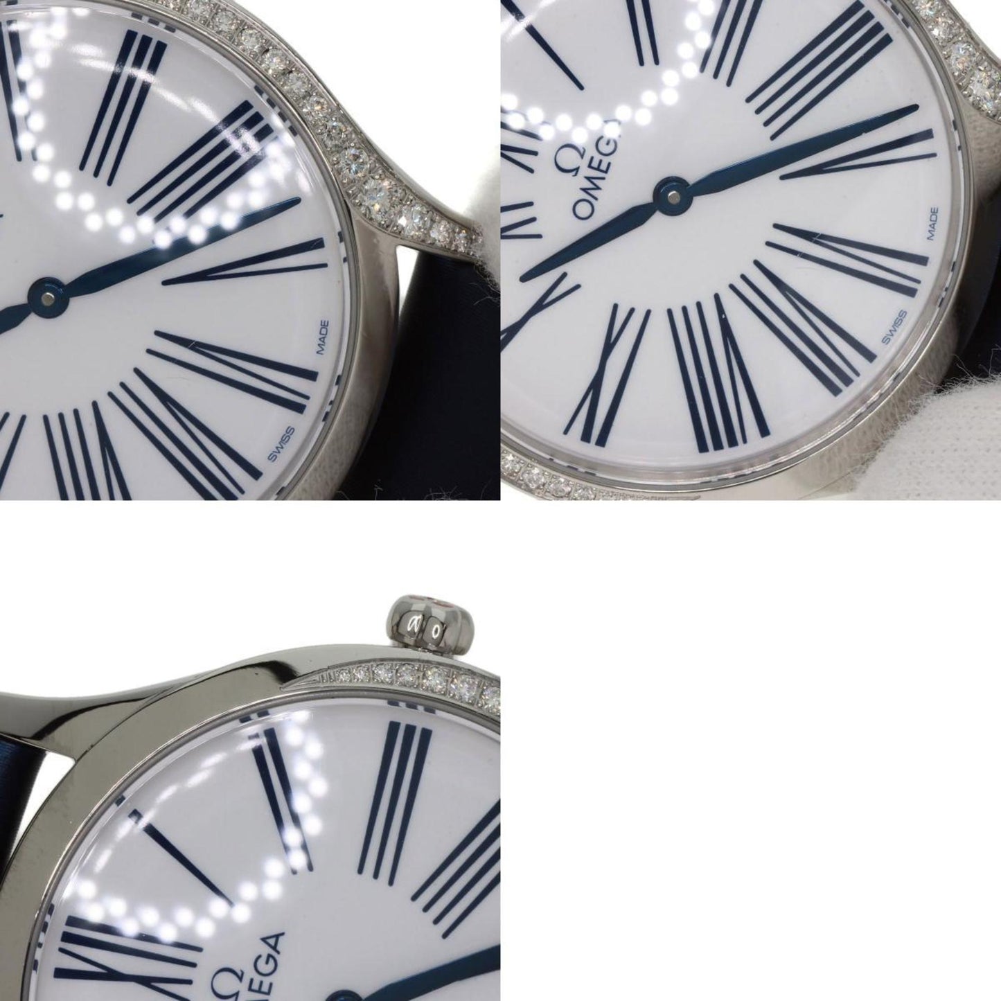 Omega 428.17.36.60.04.001 De Ville Tresor Watch Stainless Steel Satin X Leather