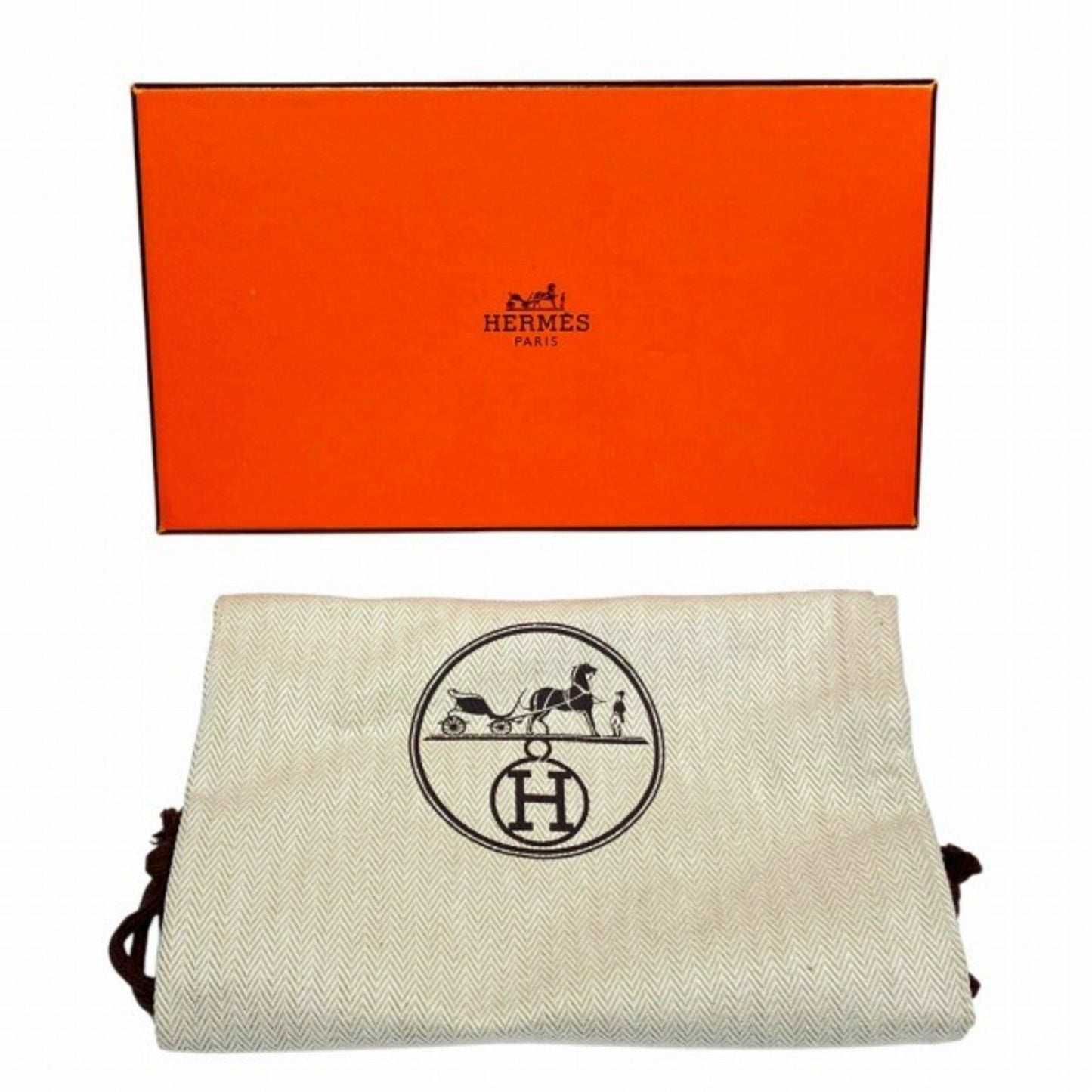 Hermes Bearn Soufflet Orange Long Wallet