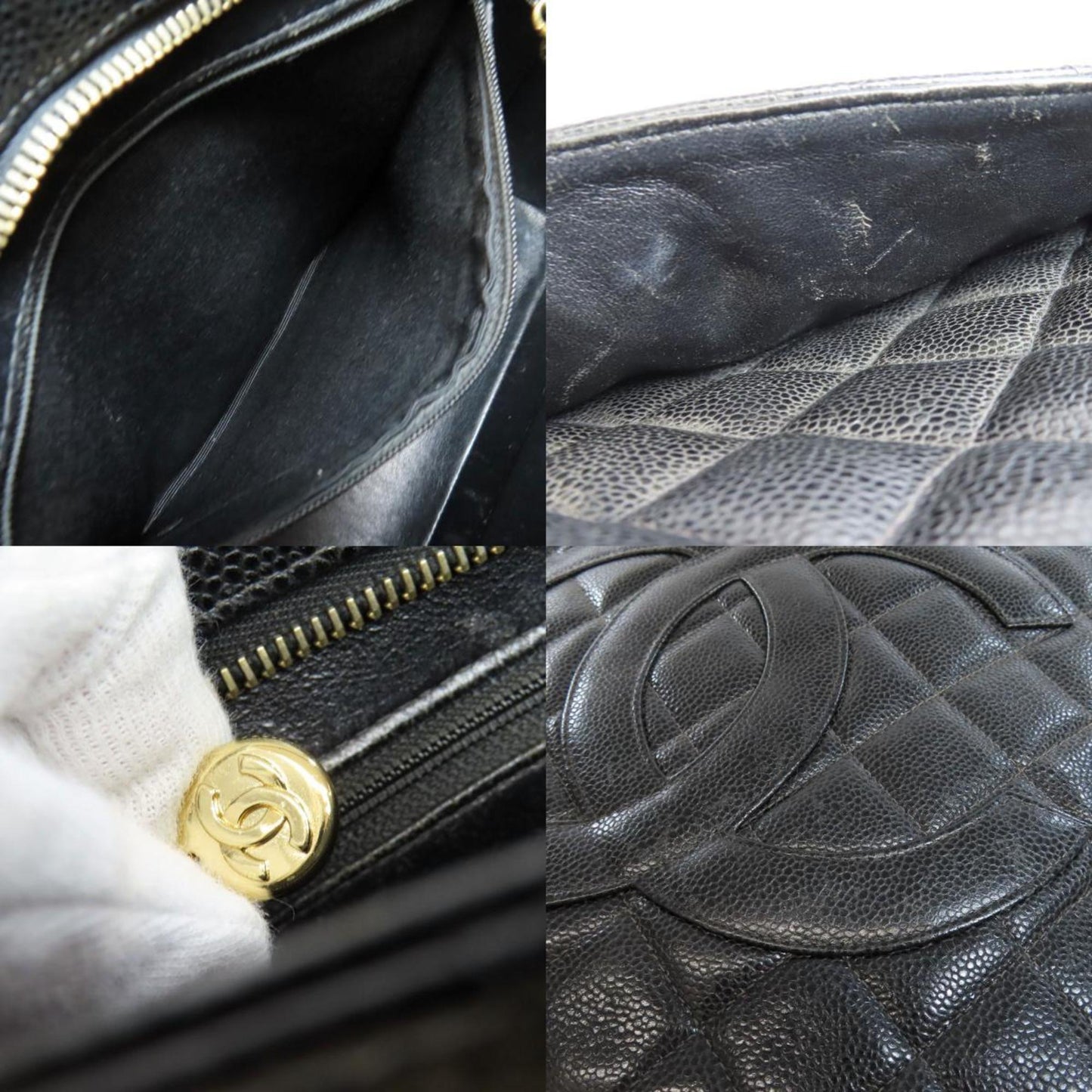 Chanel Reproduction Tote Bag Caviar Skin