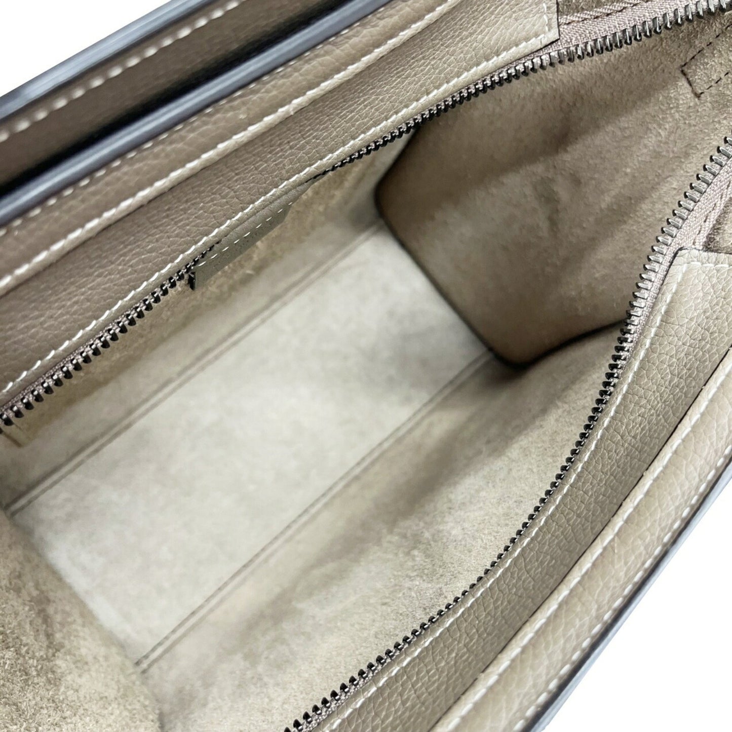 Celine Luggage Nano Shopper Greige Leather Handbag/Shoulder Bag