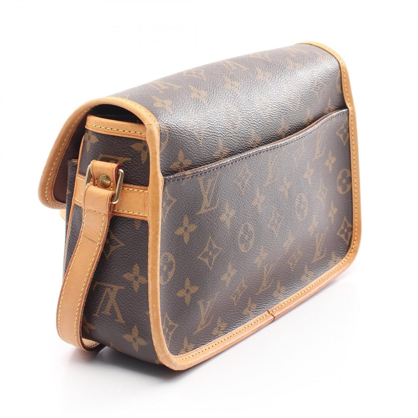 Louis Vuitton Sologne Shoulder Bag Coated Canvas Leather Monogram