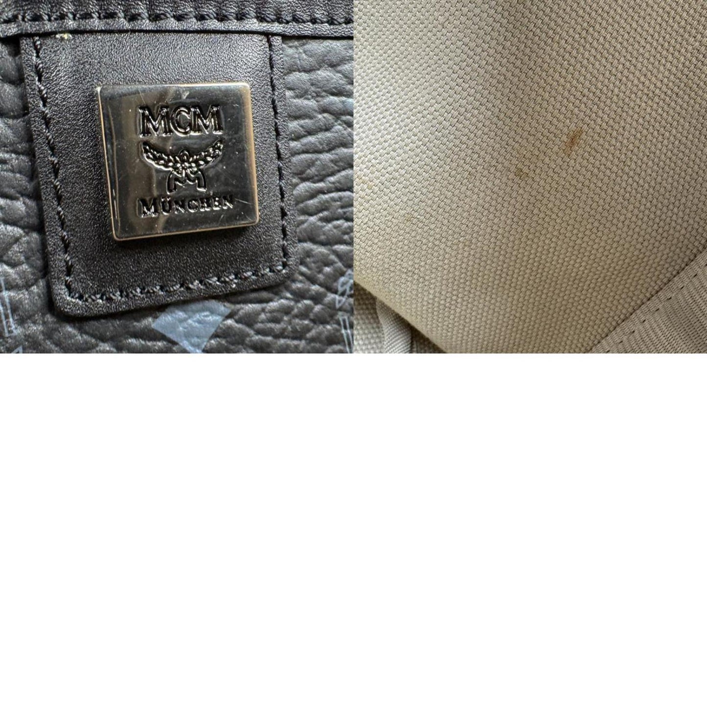 Mcm Shoulder Bag Leather Black