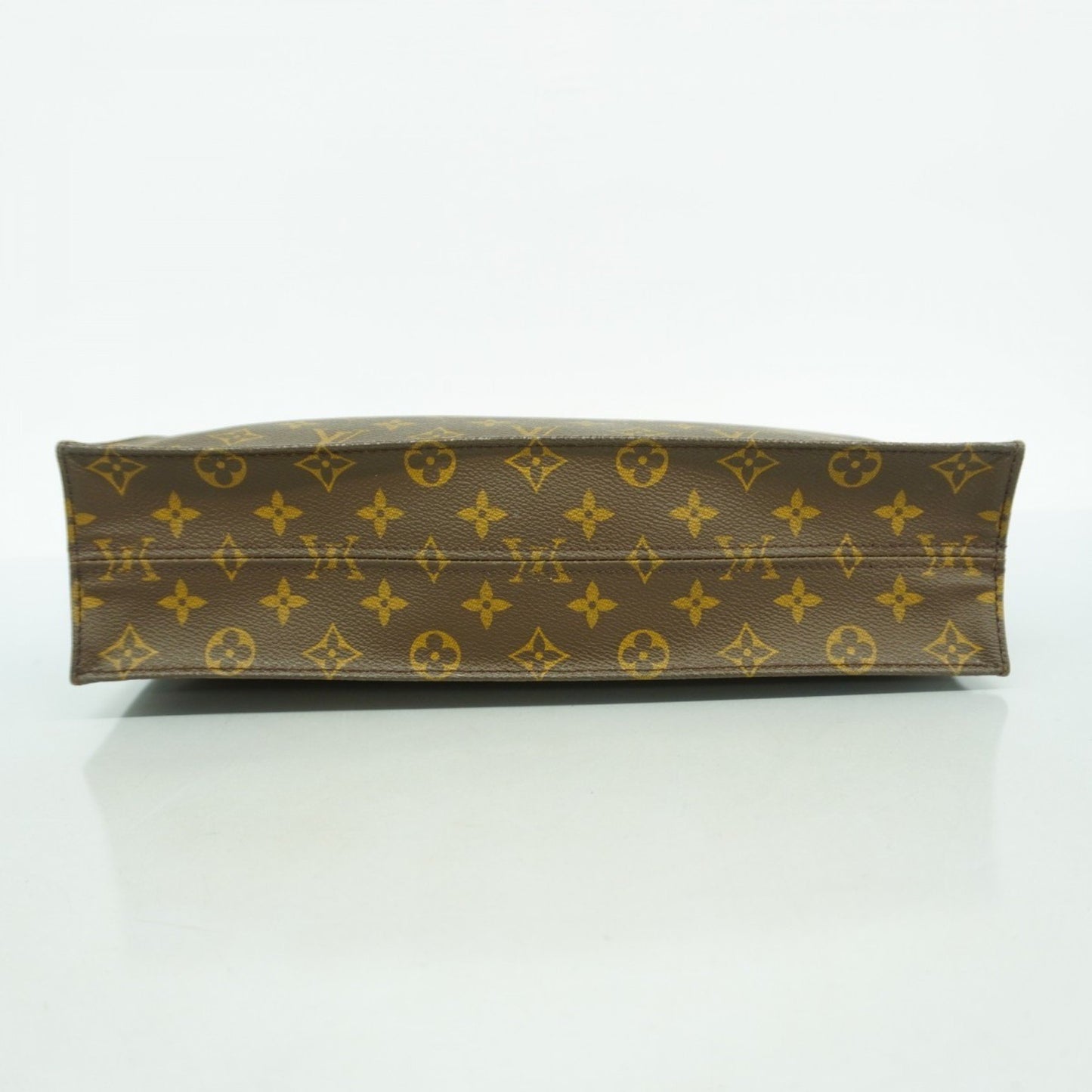 Louis Vuitton Monogram Sac Plat Tote Bag M51140 Brown