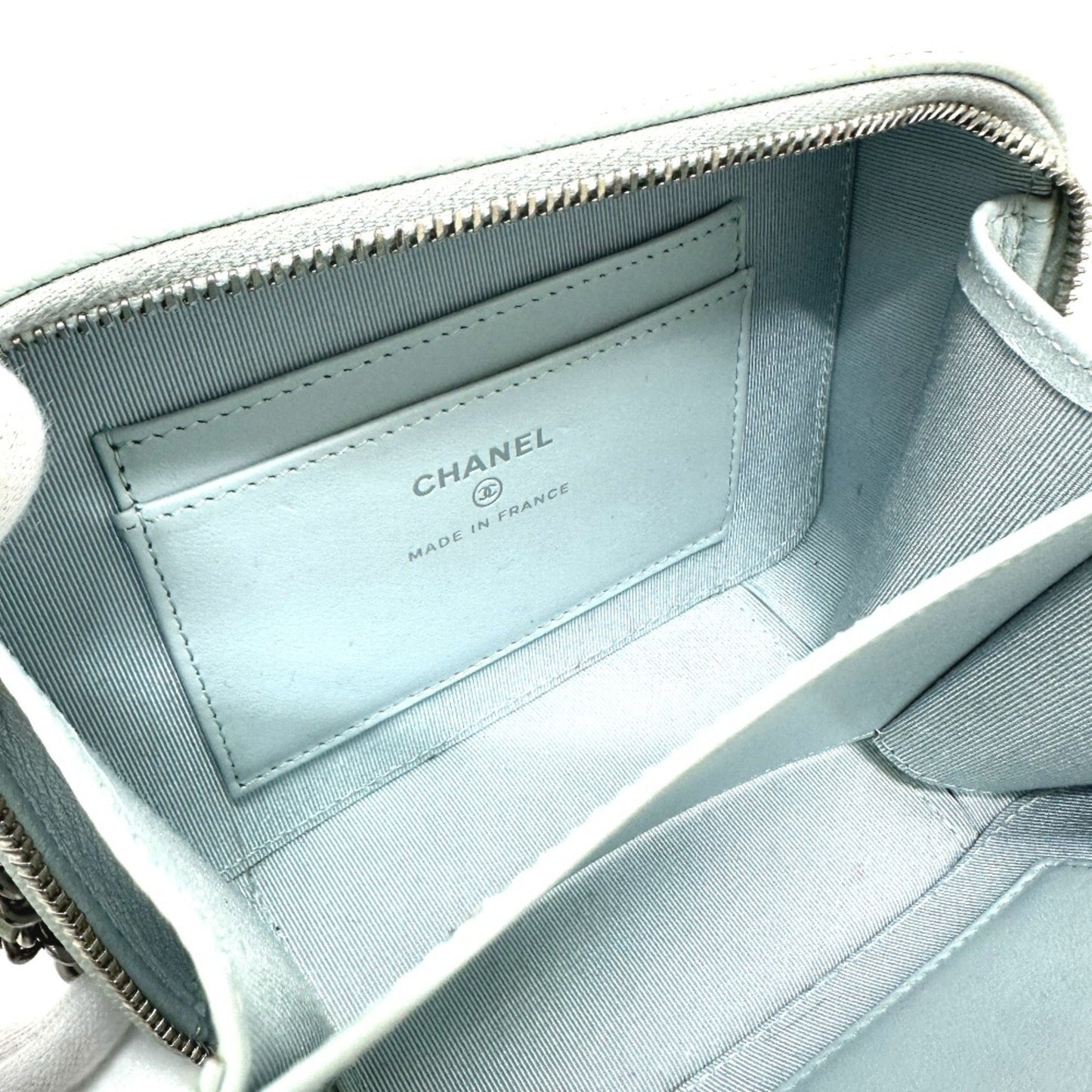 Chanel Ap2426 Cc Mark Chain Bag Pochette Bag Shoulder Bag Blue