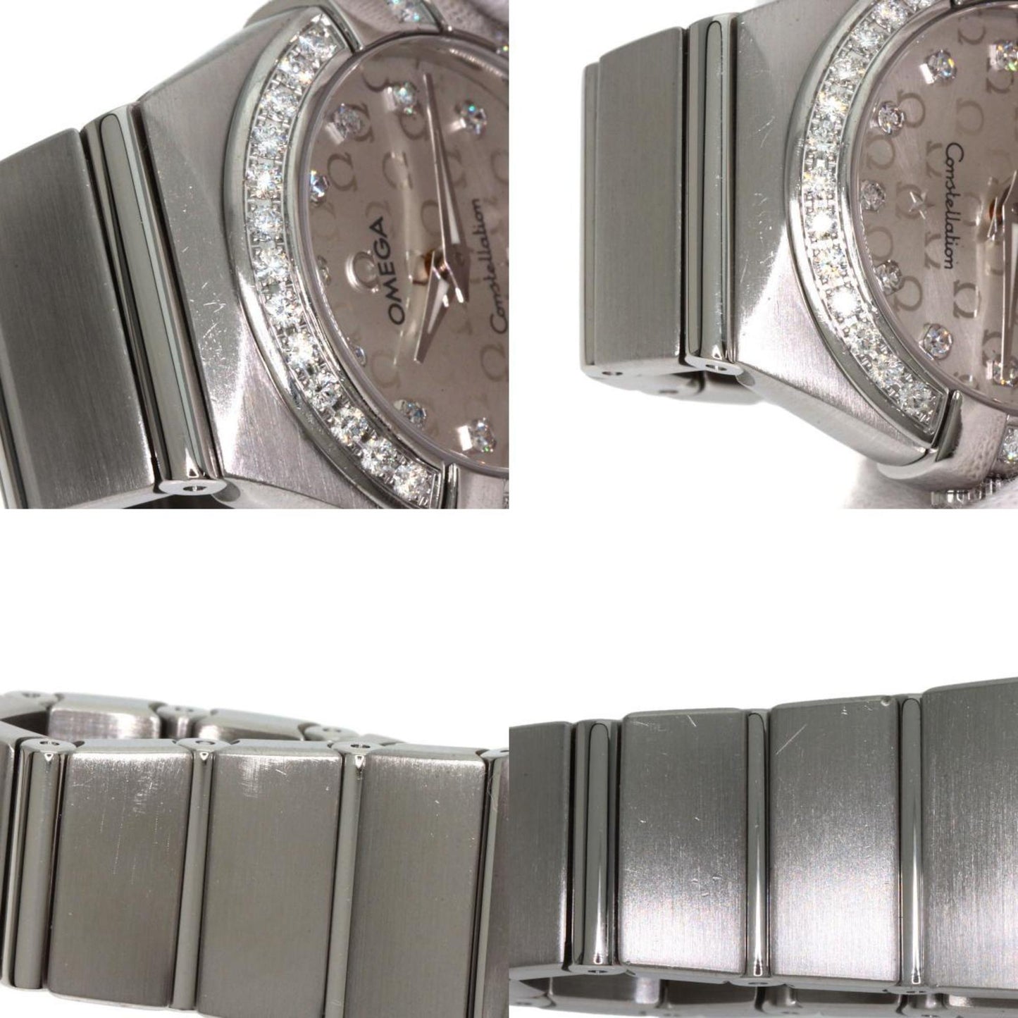 Omega 123.15.27.60.52.001 Constellation Brushed Diamond Watch Stainless Steel Ss