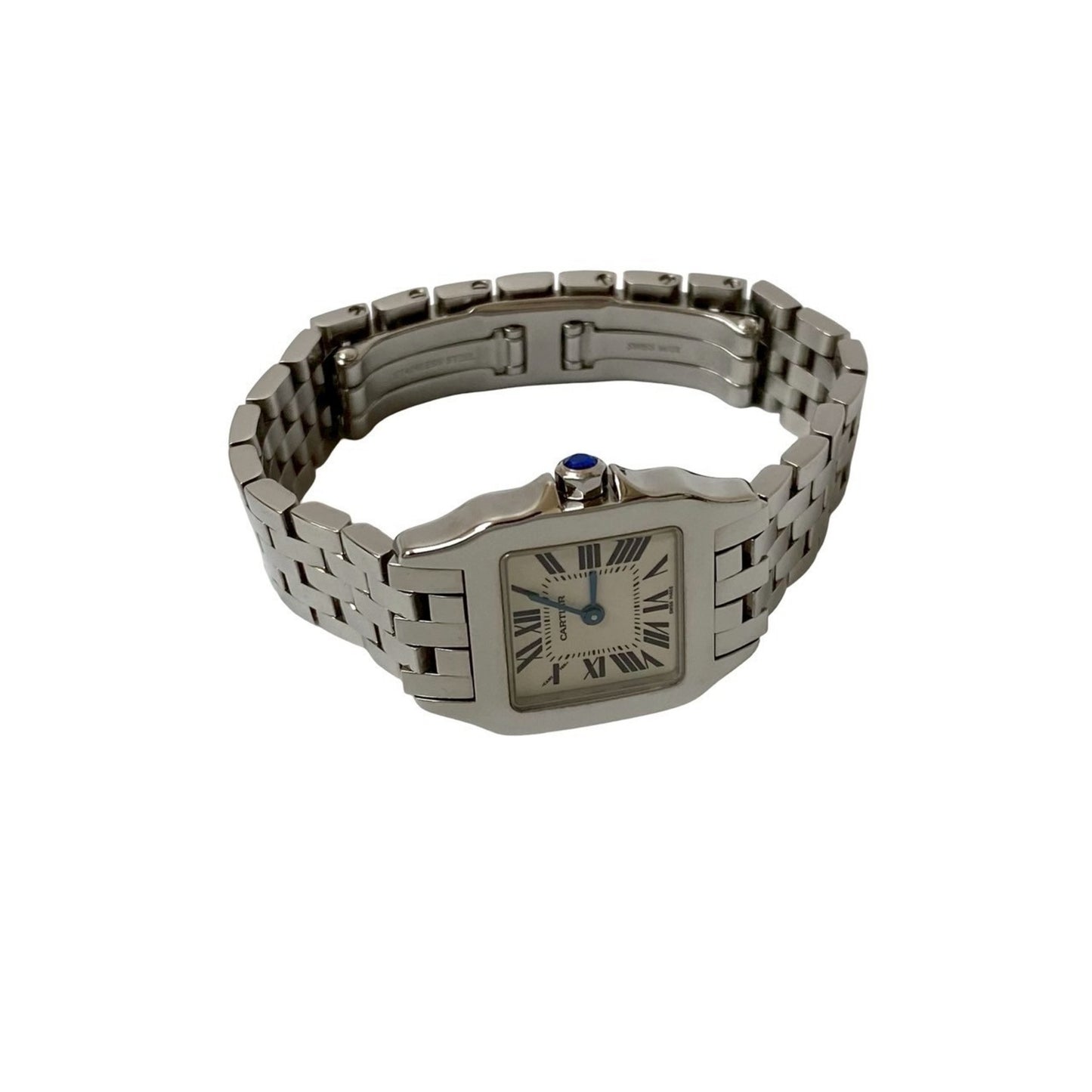 Cartier Santos De Cartier Sm Quartz Stainless Steel Wristwatch