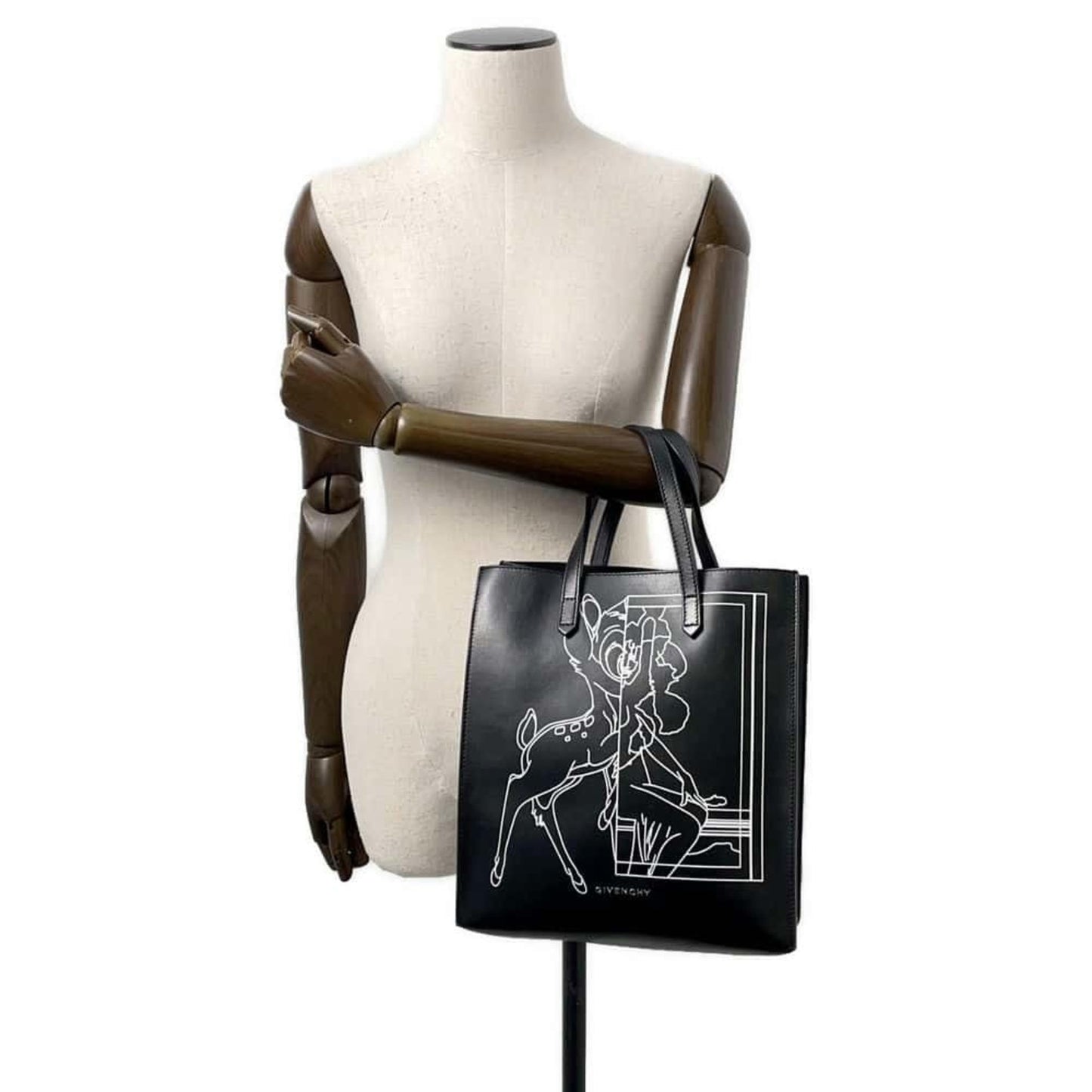 Givenchy Tote Bag Square S Bambi Riccardo Tisci Leather Givenchy 2Way Shoulder Black