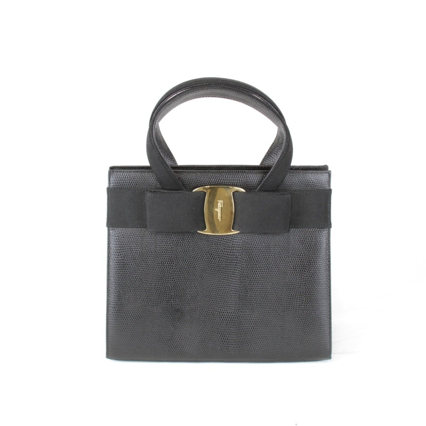 Salvatore Ferragamo Ba214178 Handbag Leather Black