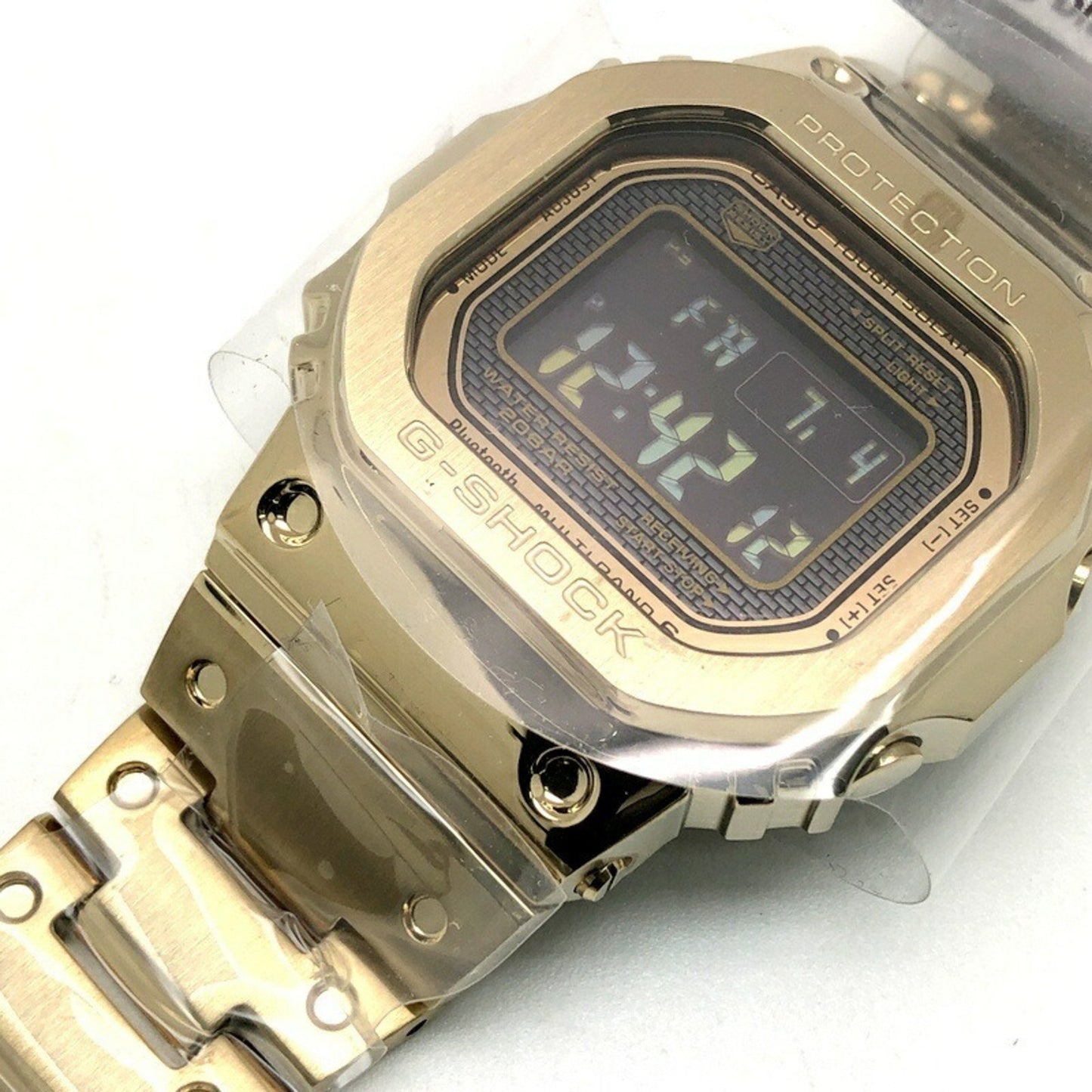 G-Shock Casio Watch Gmw-B5000Gd-9 Full Metal Gold Radio Solar Bluetooth Mobile Link Led Backlight