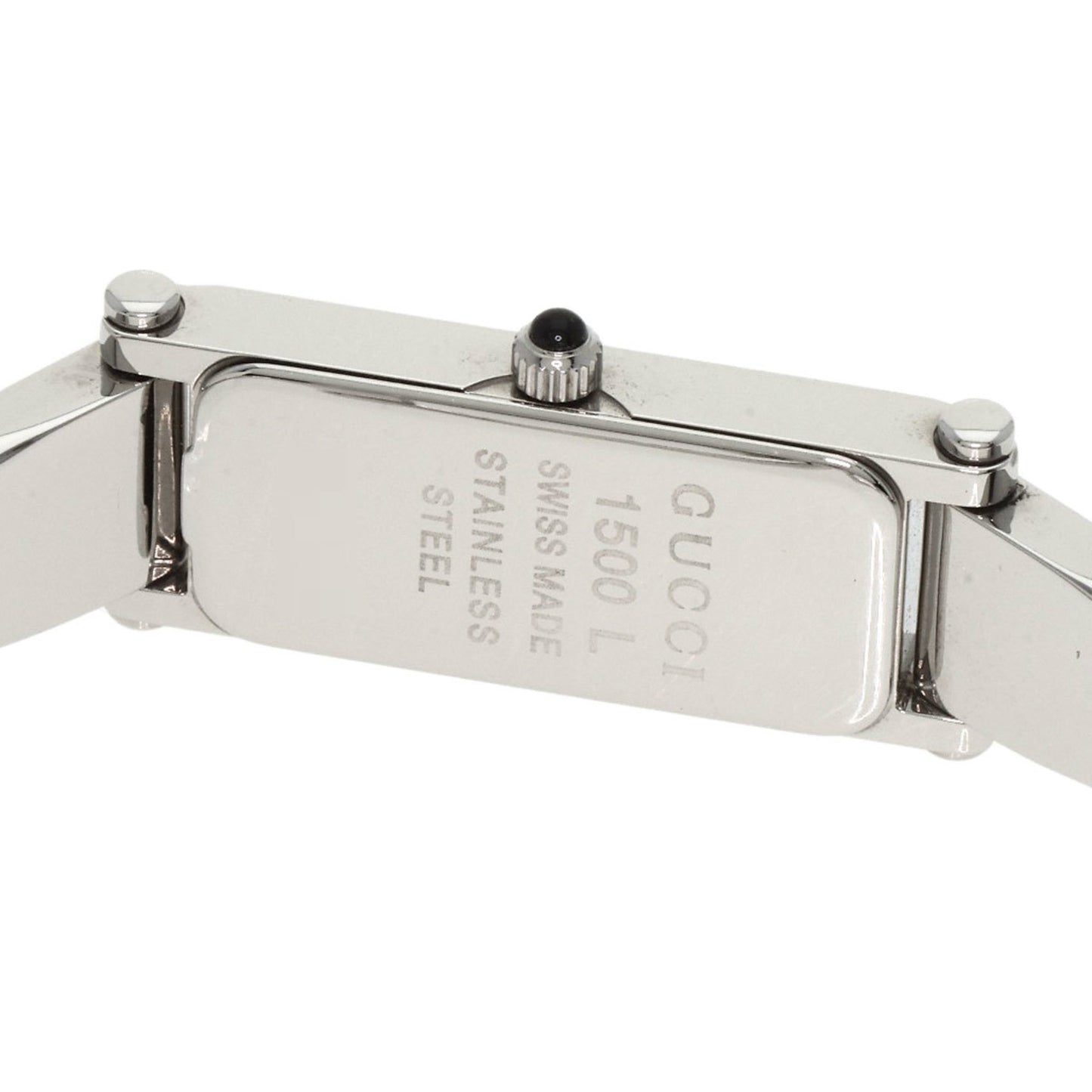 Gucci 1500L Square Face Watch Stainless Steel Ss