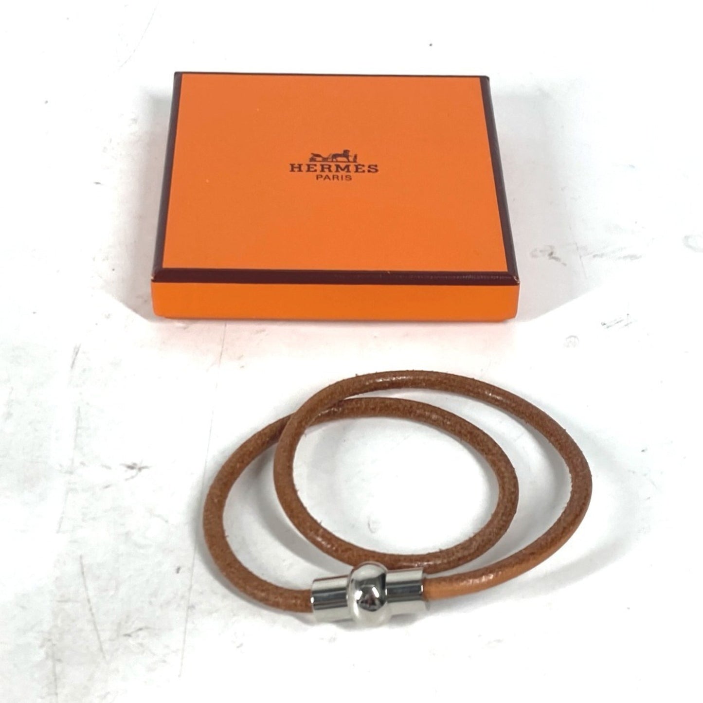 Hermes Hermes Double Bracelet Accessory Choker Leather