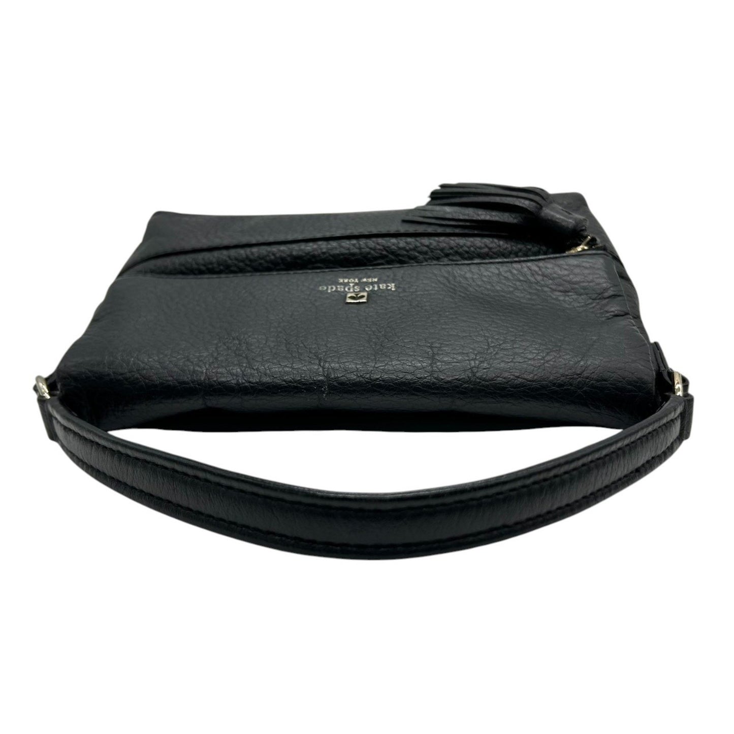 Kate Spade Handbag Shoulder Bag Flap Leather Black