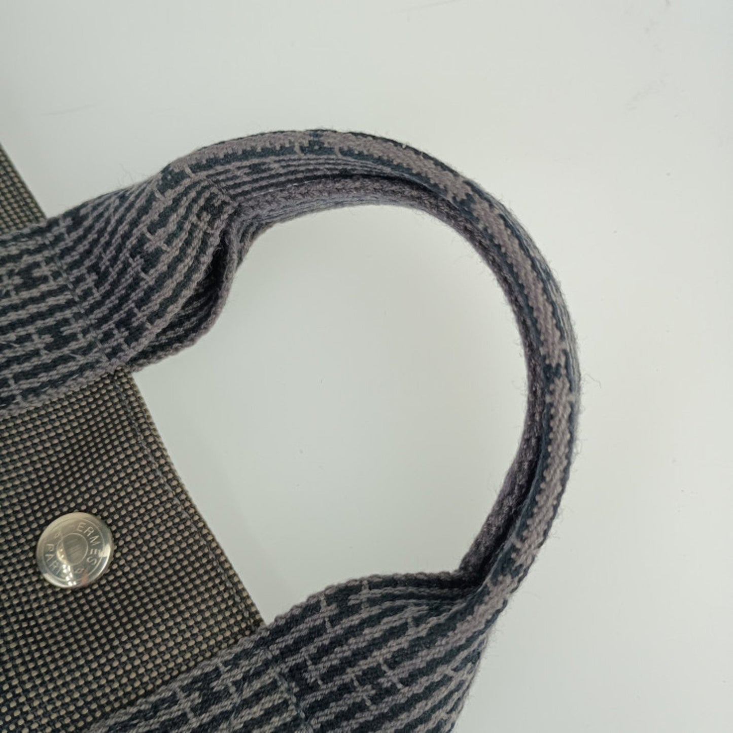 Hermes Hermes Tote Bag Air Line Pm Grey Canvas