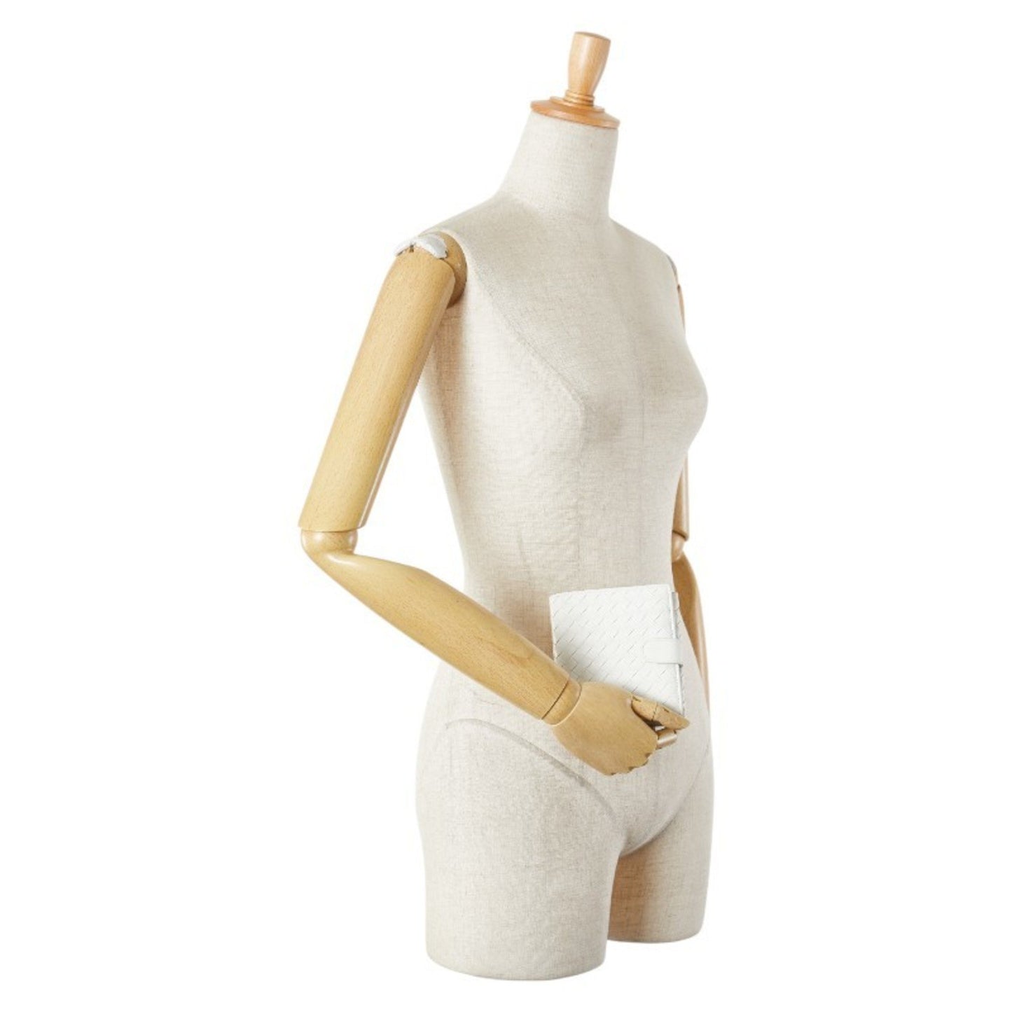 Bottega Veneta Intrecciato Bi-Fold Wallet White Leather