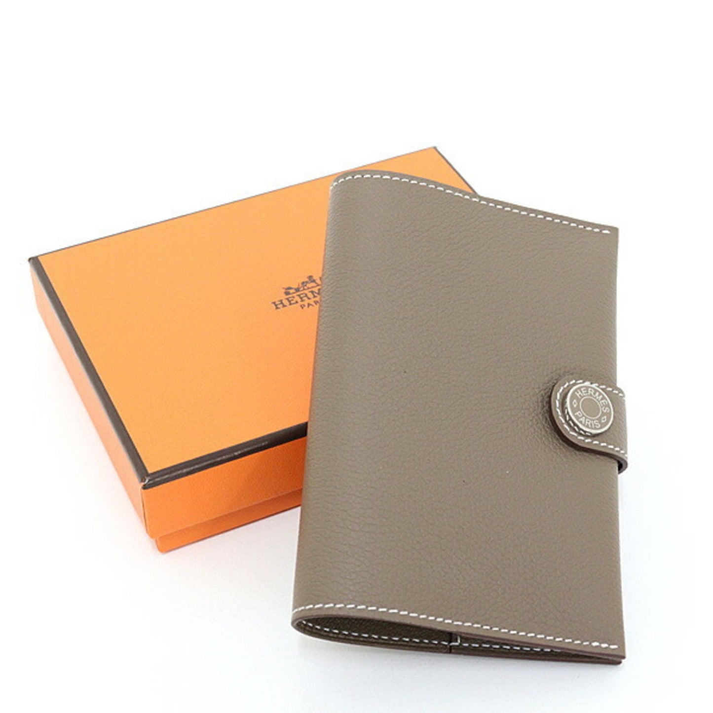 Hermes Herms R.M.S. Evercolor Etoupe Passport Case