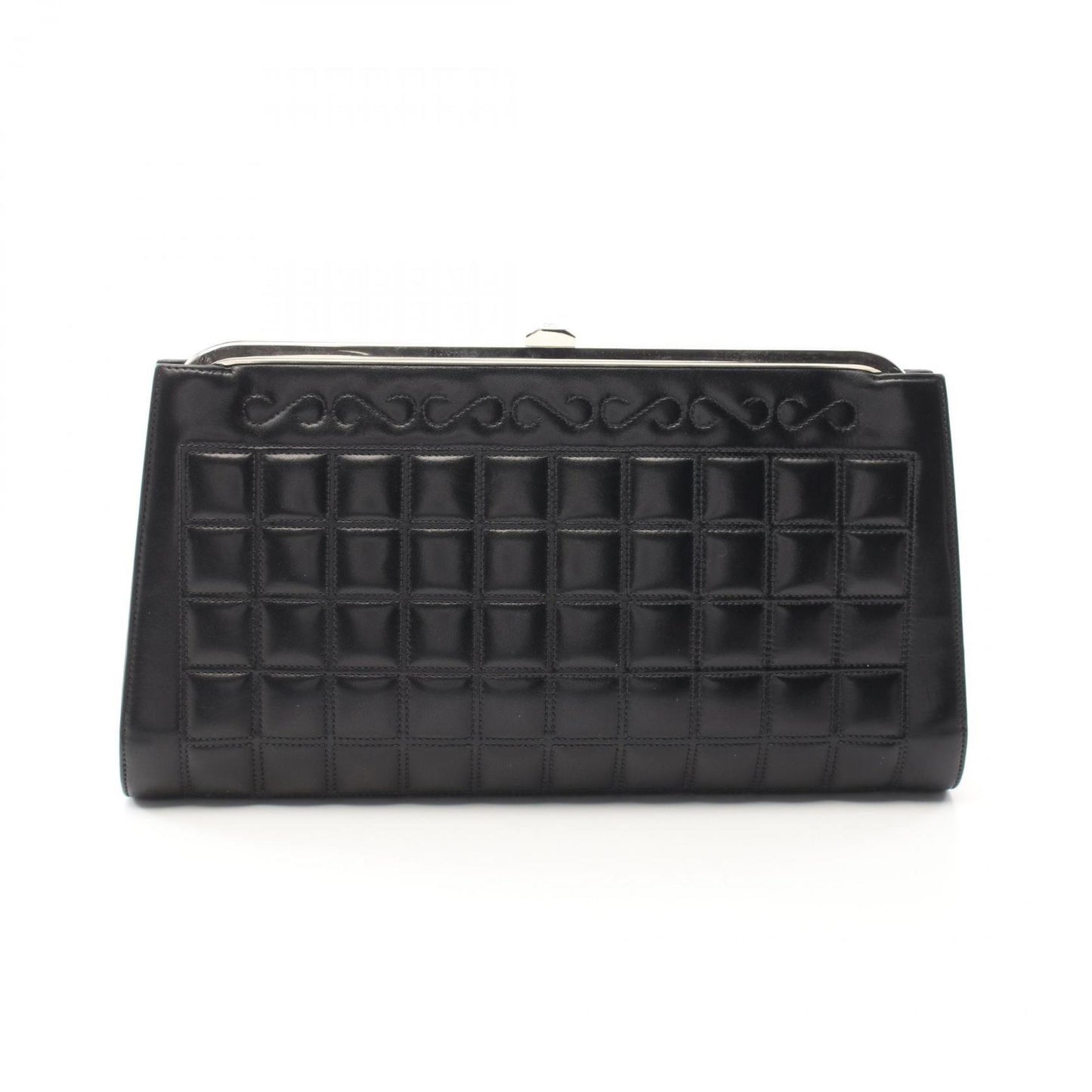 Chanel Chocobar Second Bag Clutch Leather
