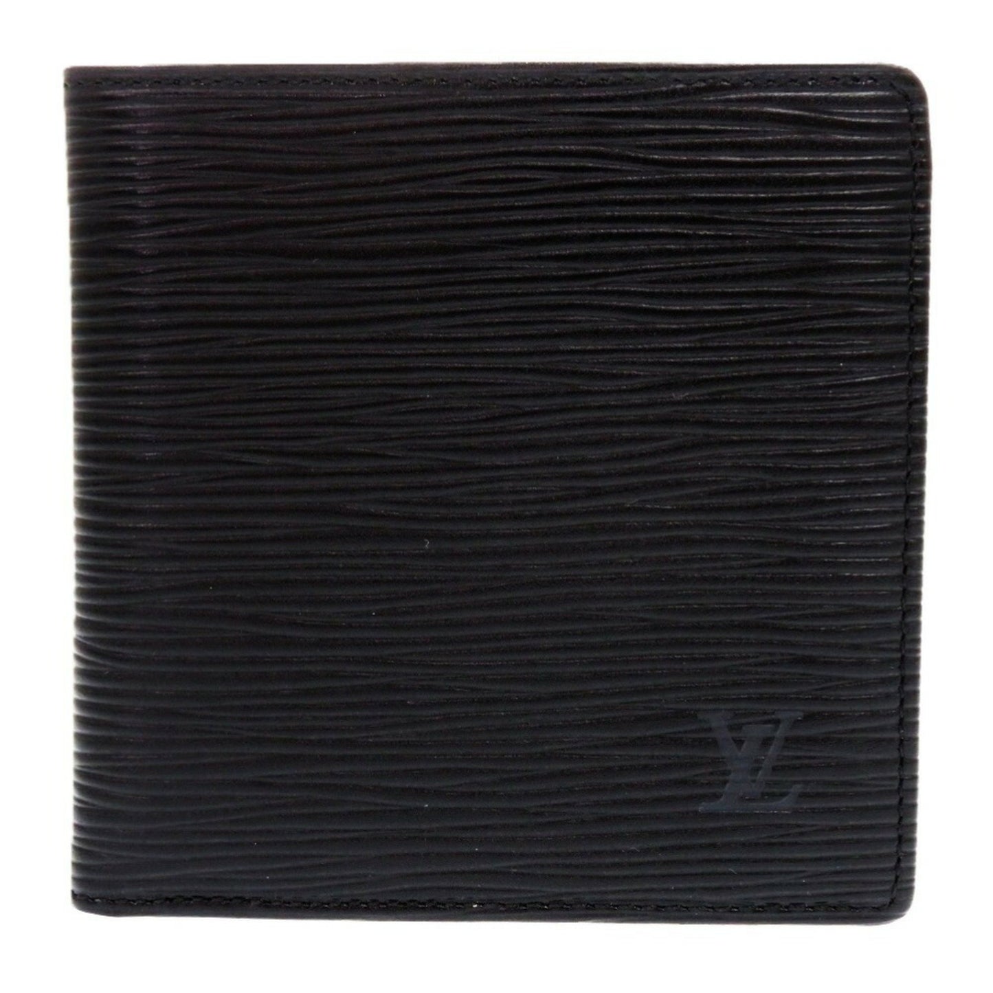 Louis Vuitton Portefeuille Marco Leather Noir Lv Black Bifold Wallet 0656Louis Vuitton