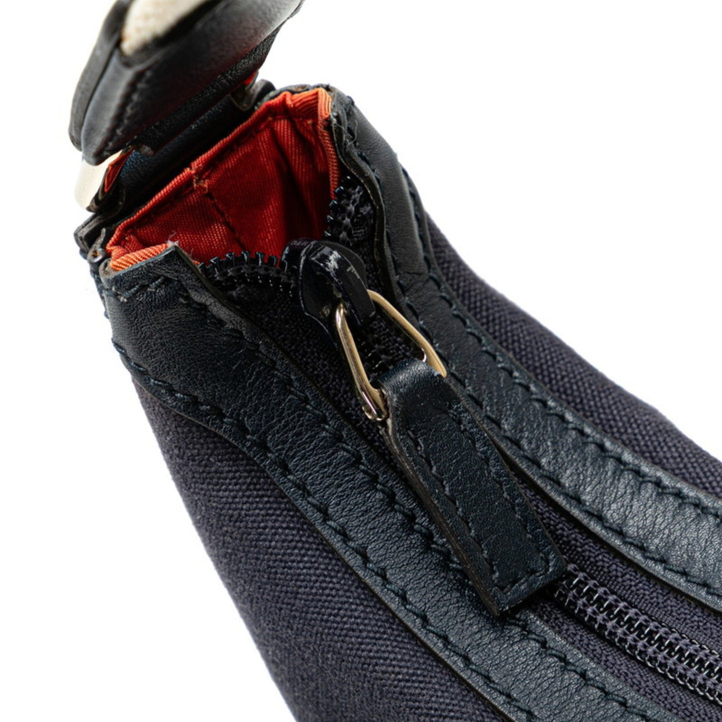 Gucci Sherry Line Handbag 263757 Navy Canvas Leather