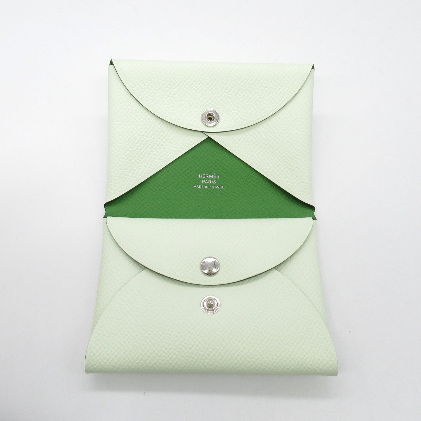Hermes Hermes Calvi Duo Verso Business Card Holder/Card Case Leather Epsom