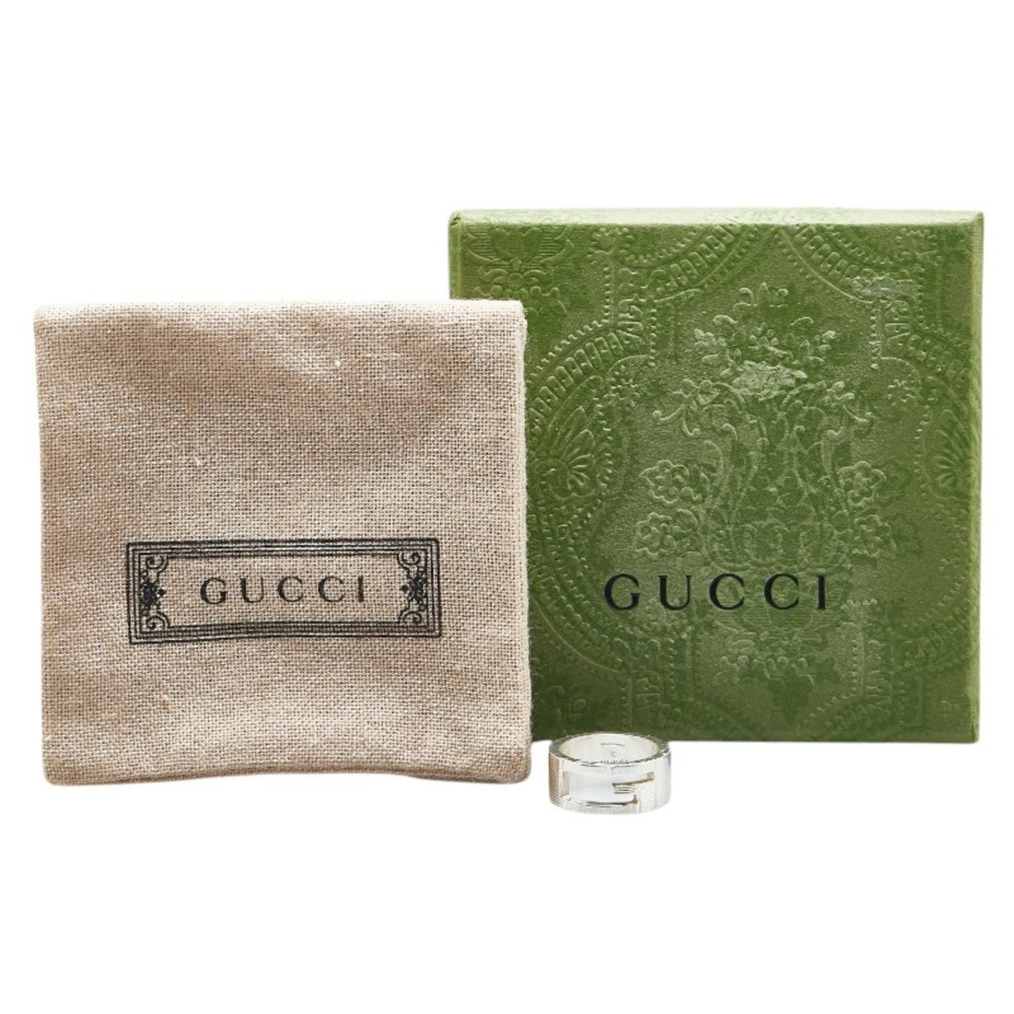Gucci G Logo Open Ring #9 Sv925 Silver