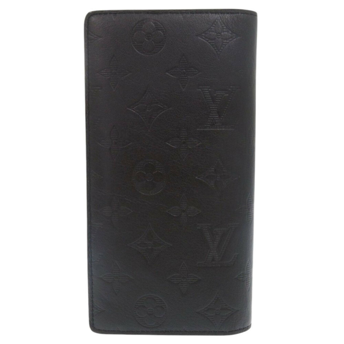 Louis Vuitton Portefeuille Brazza Monogram Shadow M62900 Ic Chip Noir Long Wallet 1713Louis Vuitton