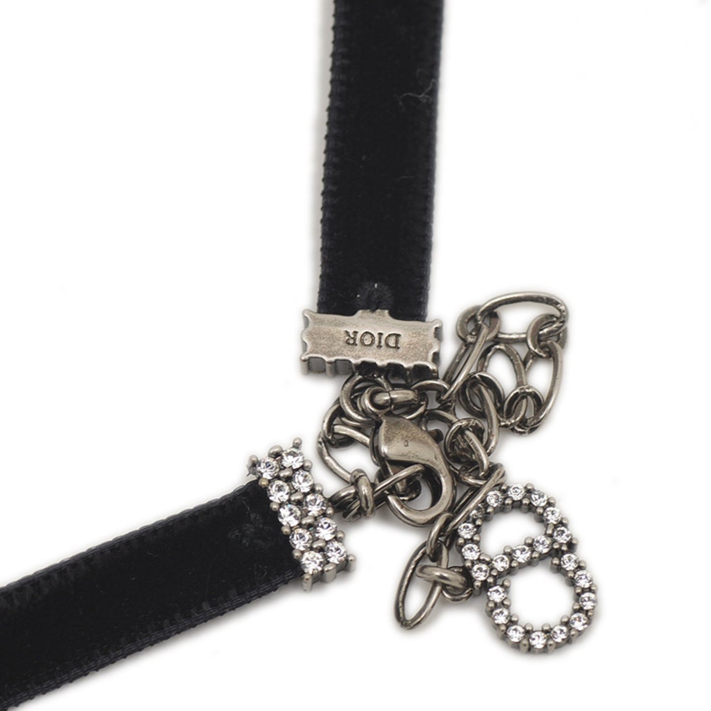 Christian Dior Dior Choker Logo J'Adore Rhinestone Bp