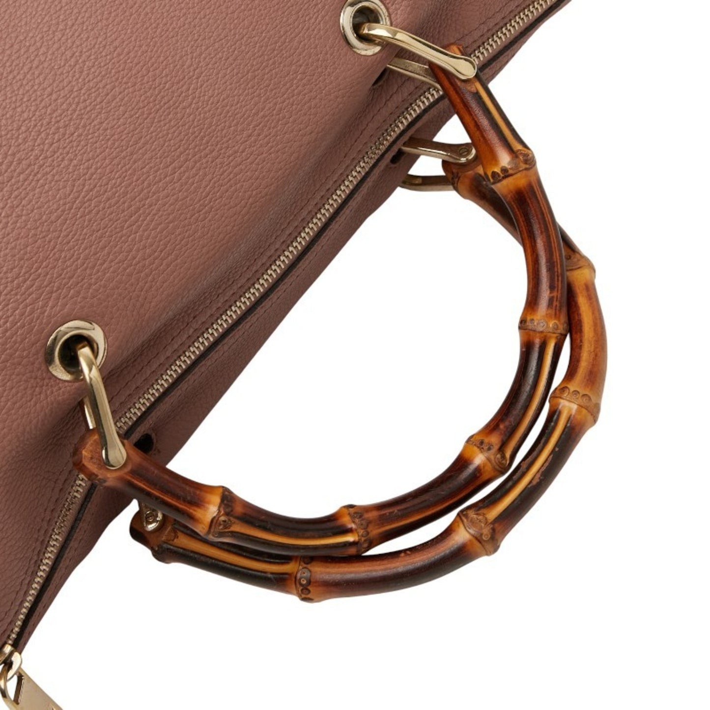 Gucci Bamboo Shoulder Bag/Handbag 2Way 353124 Pink Leather