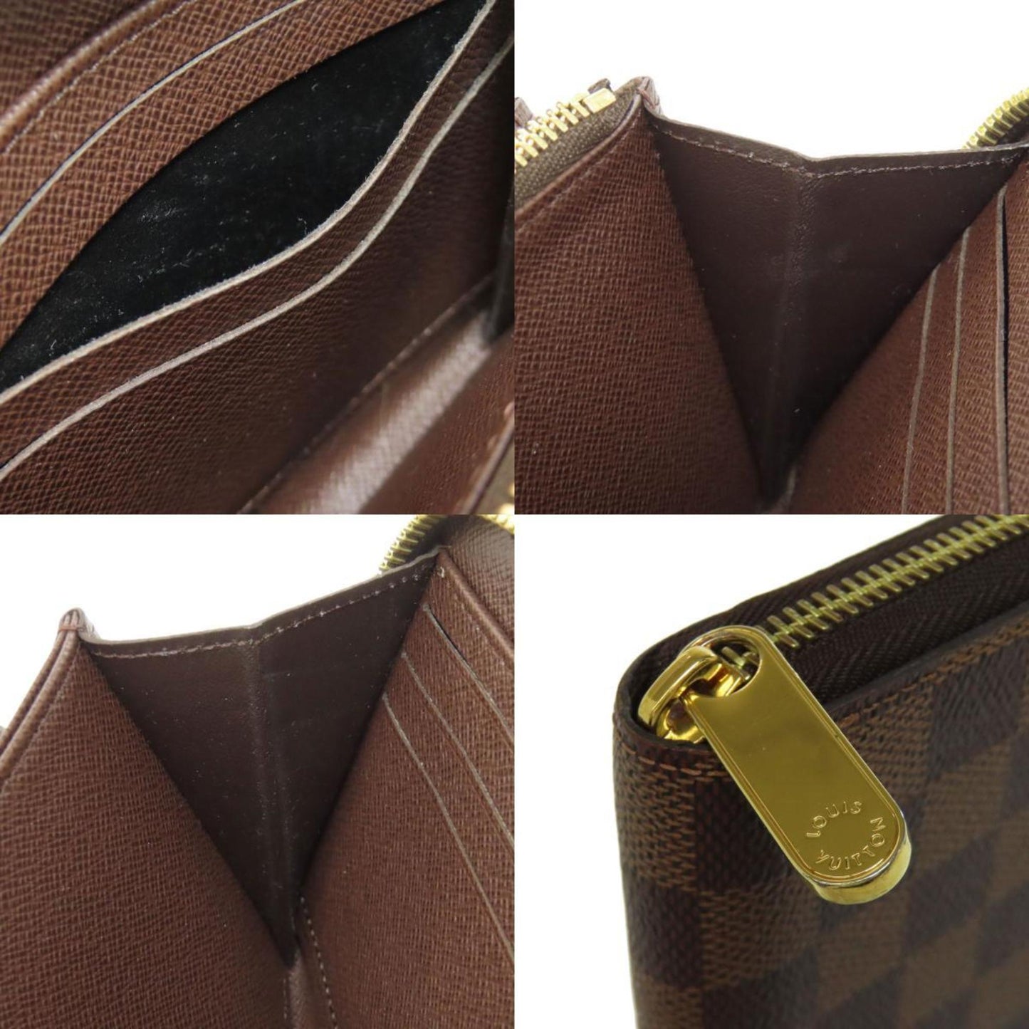 Louis Vuitton N41661 Zippy Wallet Long Damier Canvas