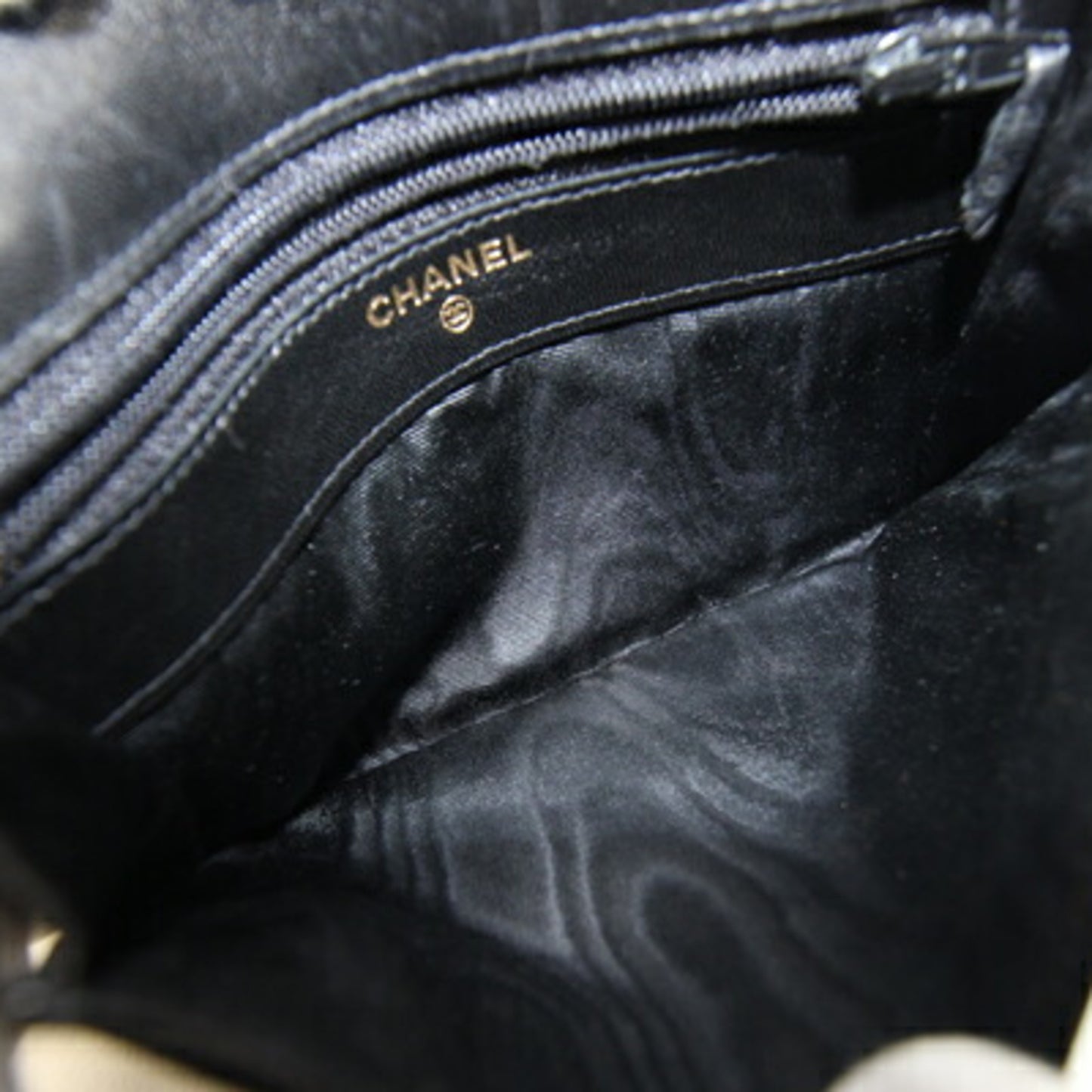 Chanel Coco Mark Black Lambskin Bifold Wallet