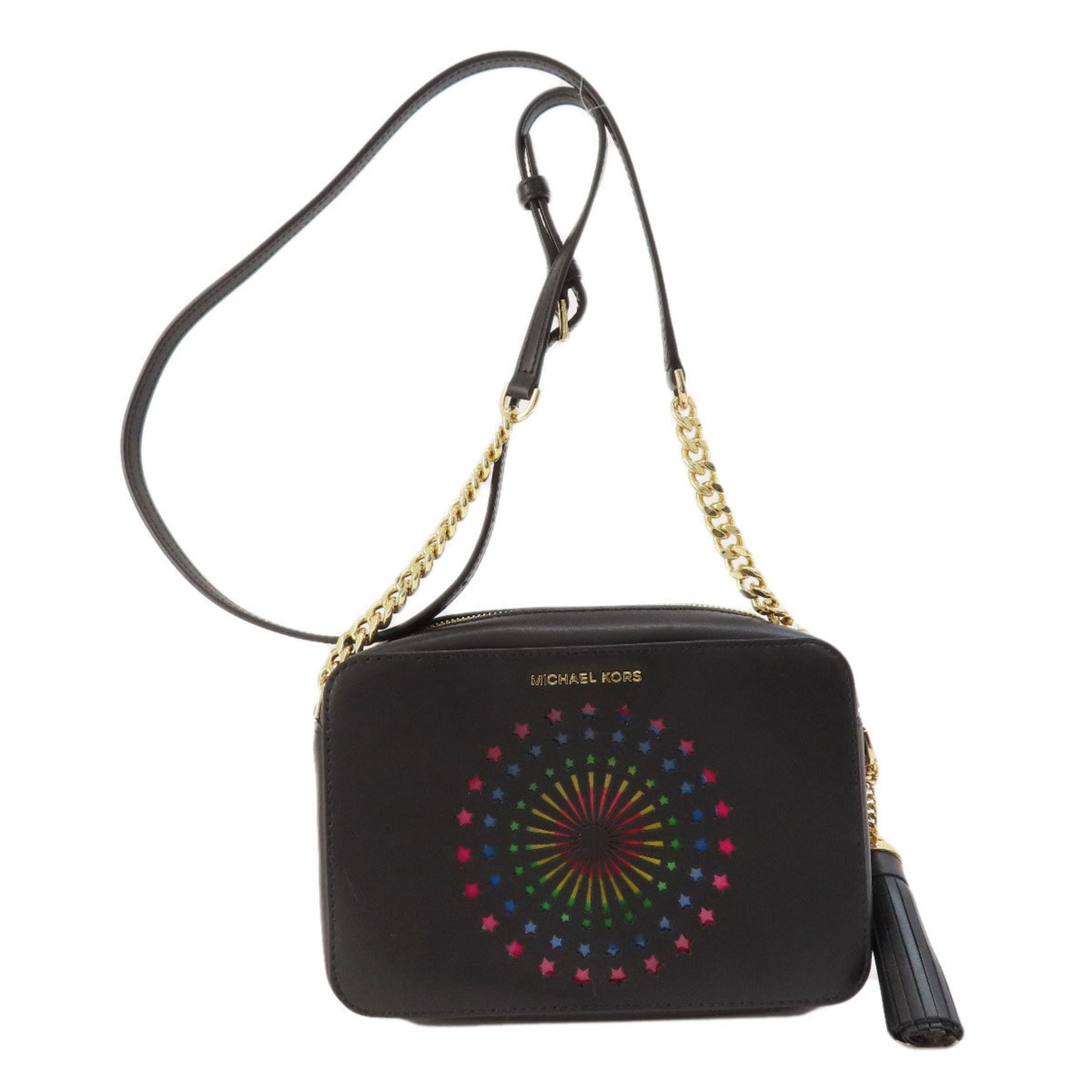 Michael Kors Guinea Fireworks Motif Shoulder Bag Pvc
