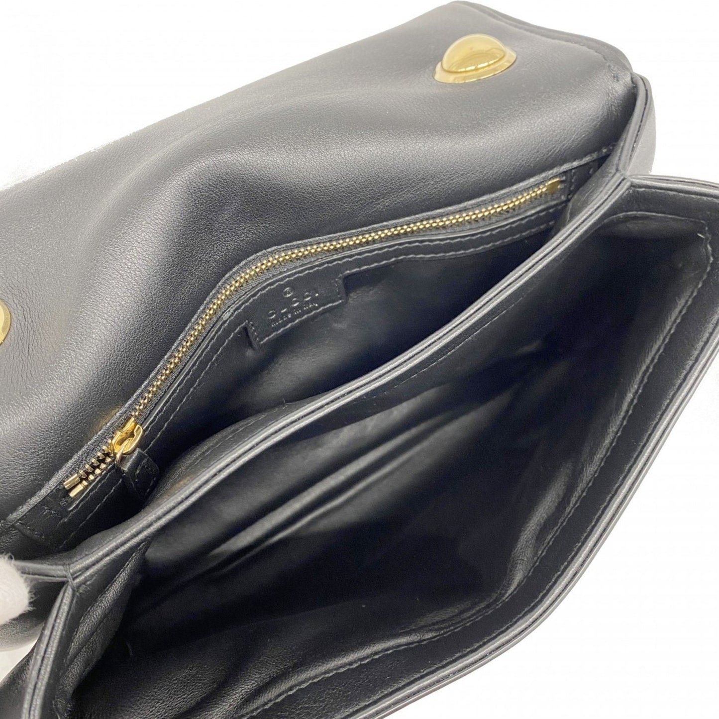 Gucci Blondie Shoulder Bag 699210 Leather Black