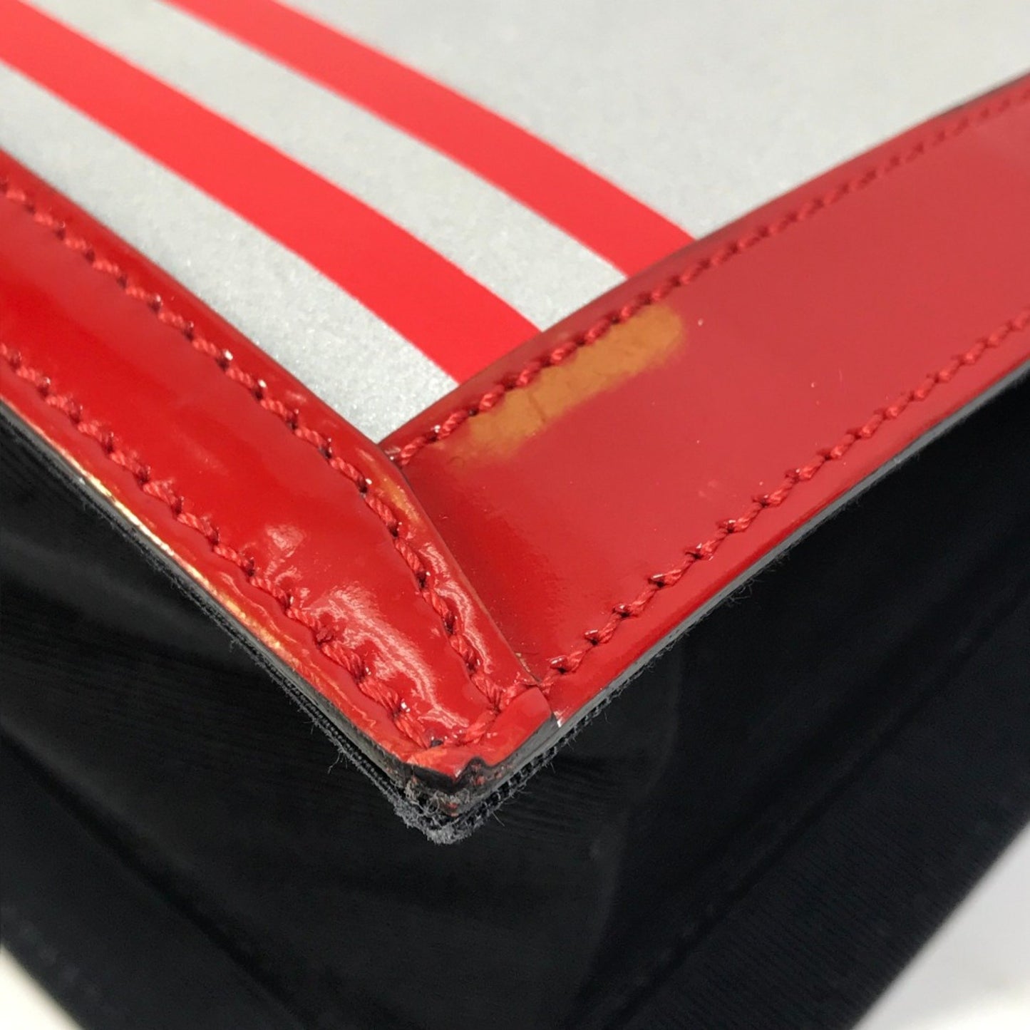 Chanel Chocolate Bar Vertical Tote Bag Bag Hand Bag Red