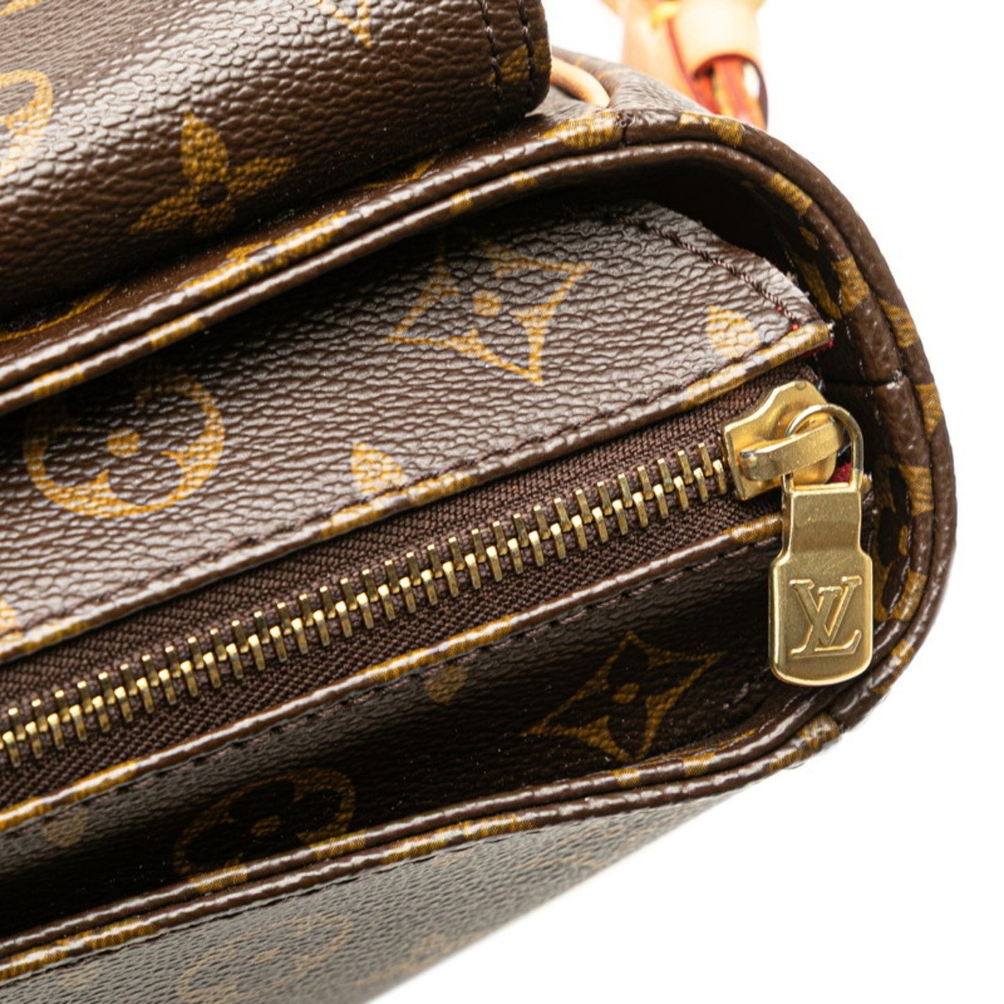 Louis Vuitton Monogram Viva Cite Gm One-Shoulder Bag M51163 Brown Pvc Leather