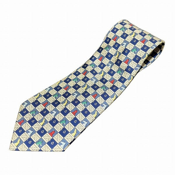 Hermes Blue Tie